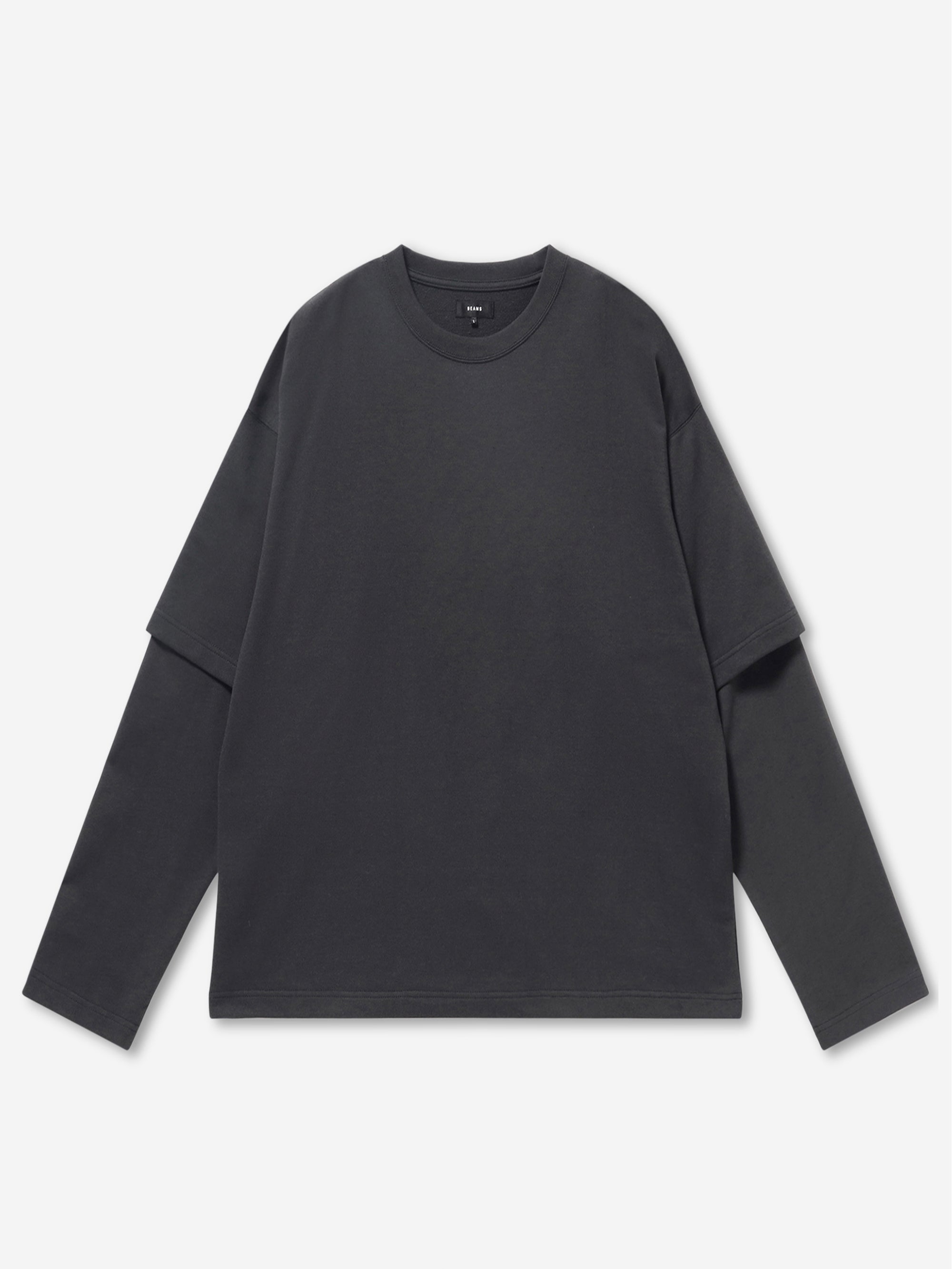 Beams Layered Tee - Soft Black – Goodhood
