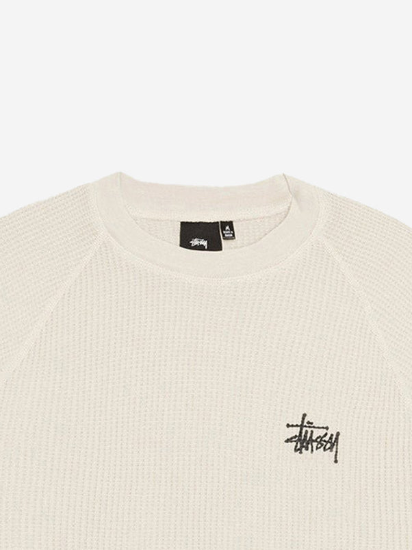 Stussy Raglan Thermal Basic Stock - Bone – Goodhood