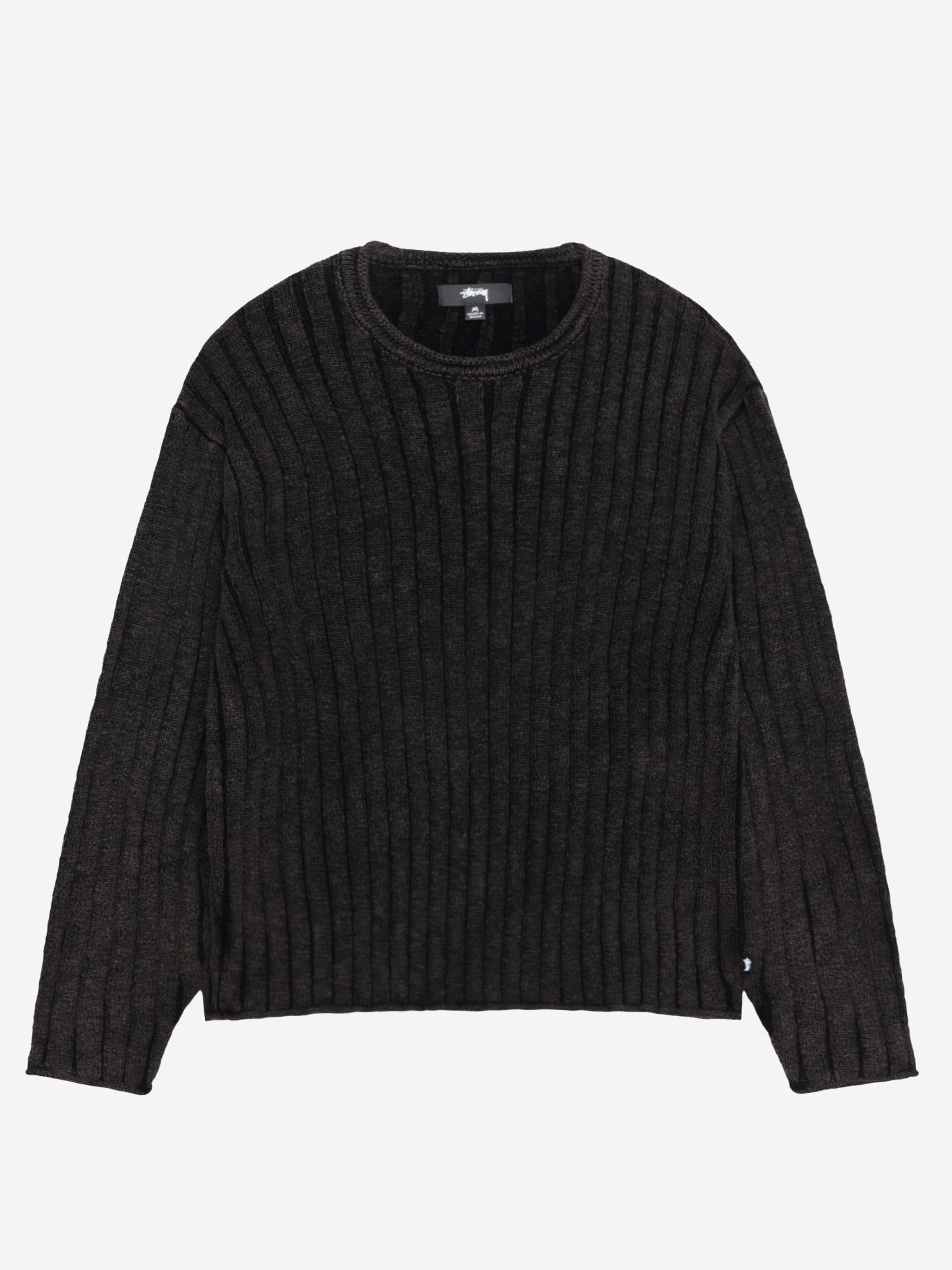 Stussy Cotton Slub Rib Crew - Black – Goodhood