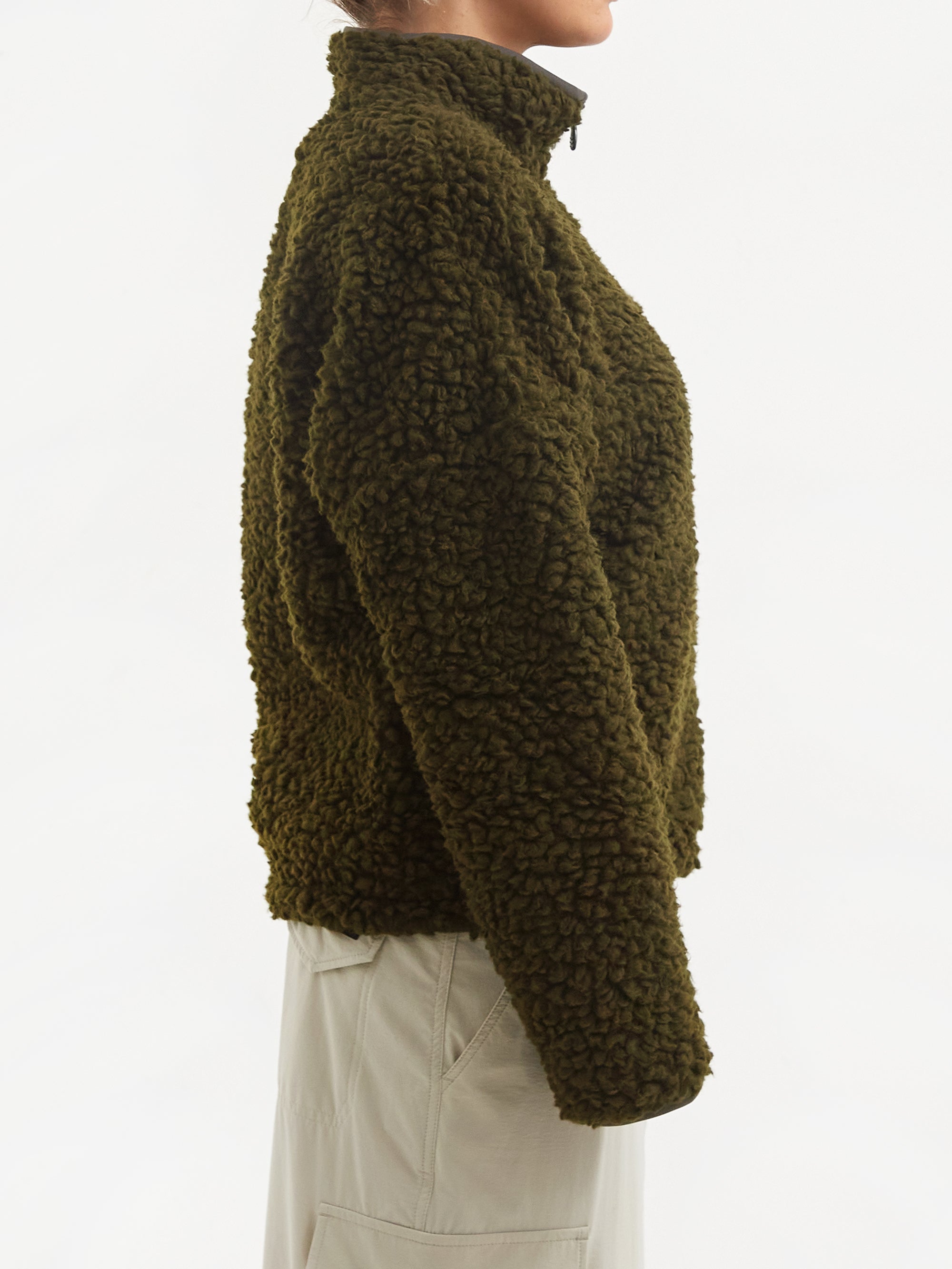 66° North Varmahlid Shearling Fleece Jacket W - Alpine Grimmia, view 3