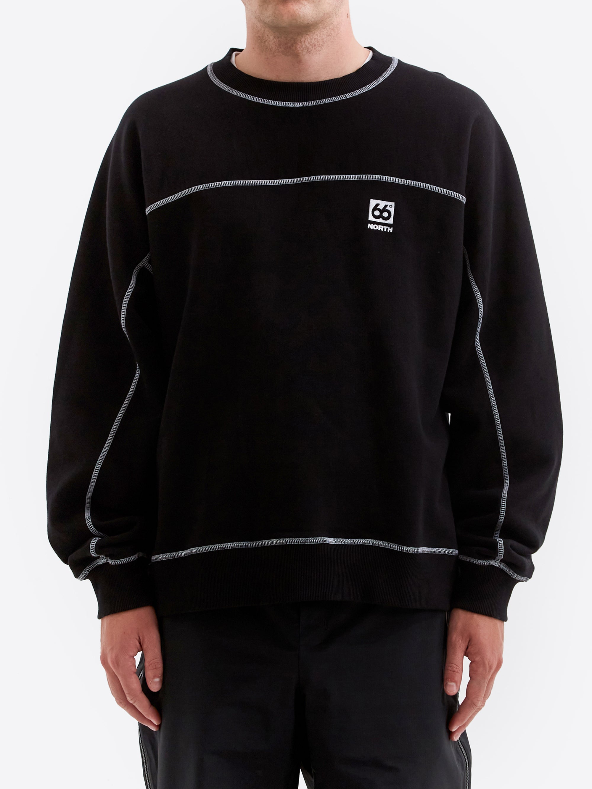 66° North Vatnajokull Crewneck - Black, view 2