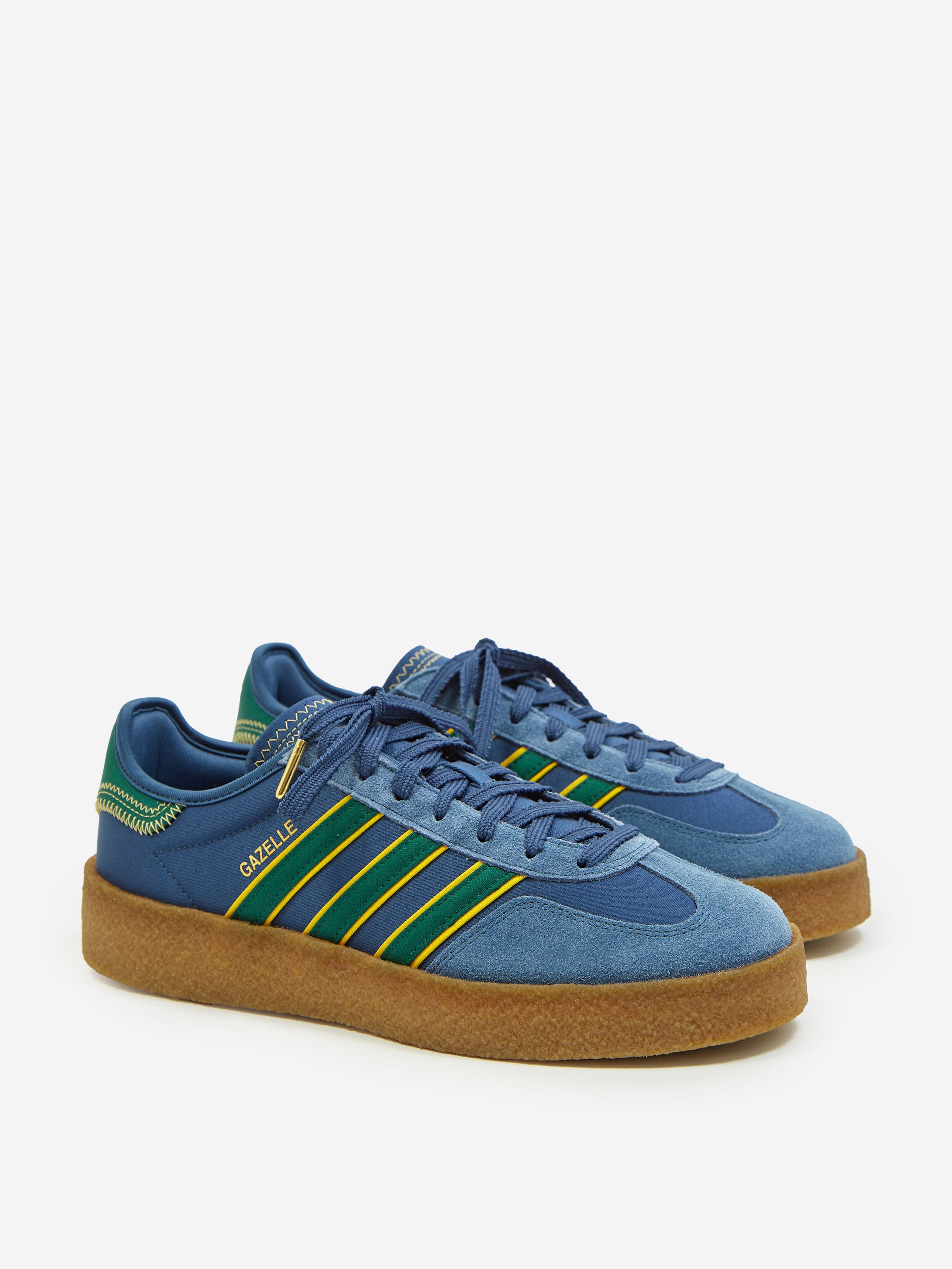 adidas gazelle silver green womens Adidas Gazelle Crepe x Clot By Edison Chen