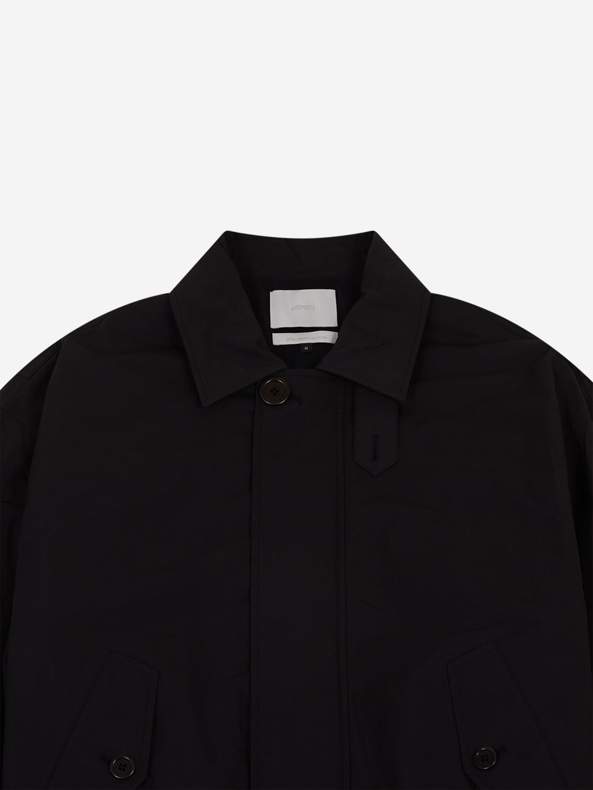 AMOMENTO Padded Cotton Nylon Jumper Jacket - Black – Goodhood AMOMENTO Padded Cotton Nylon Jumper Jacket - Black – Goodhood