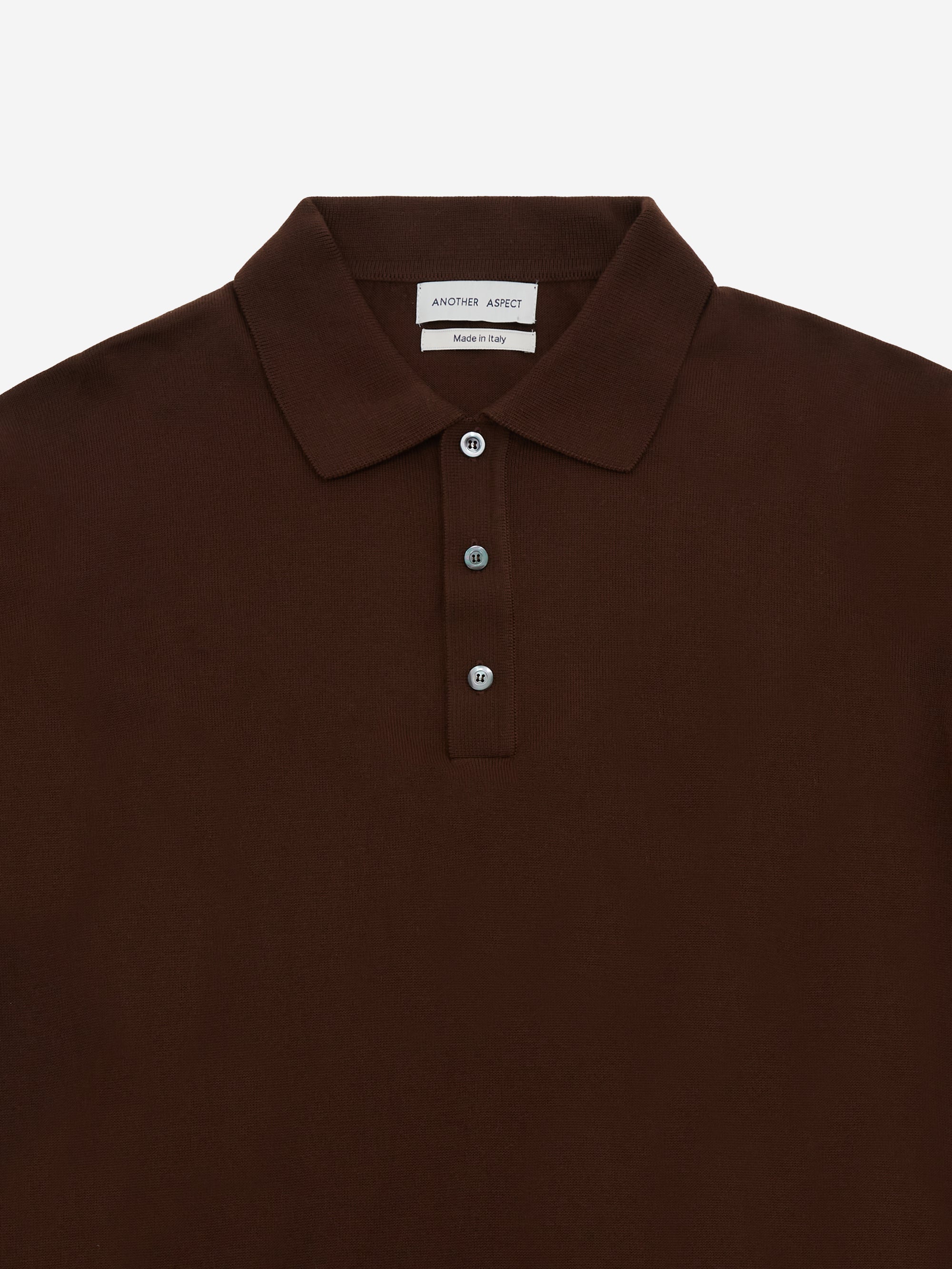 ANOTHER ASPECT ANOTHER Polo Shirt 3.0 - Brown, view 3