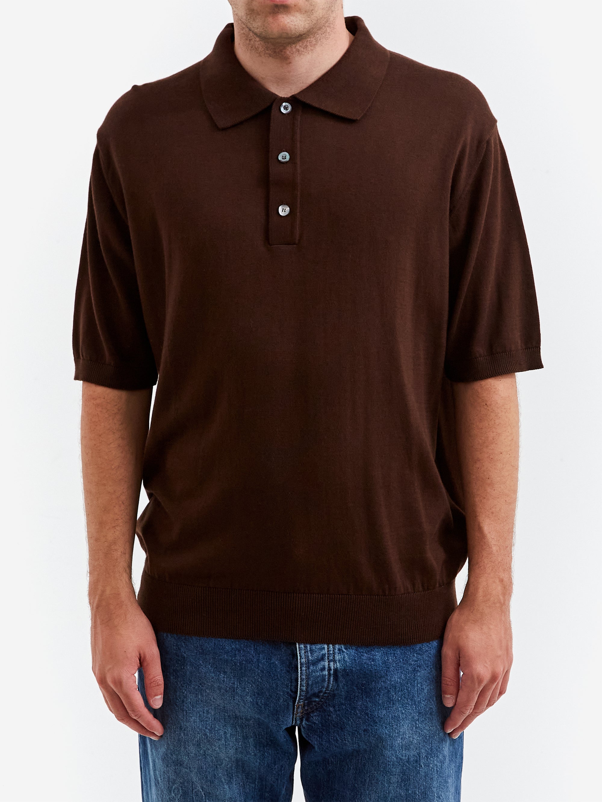 ANOTHER ASPECT ANOTHER Polo Shirt 3.0 - Brown, view 2