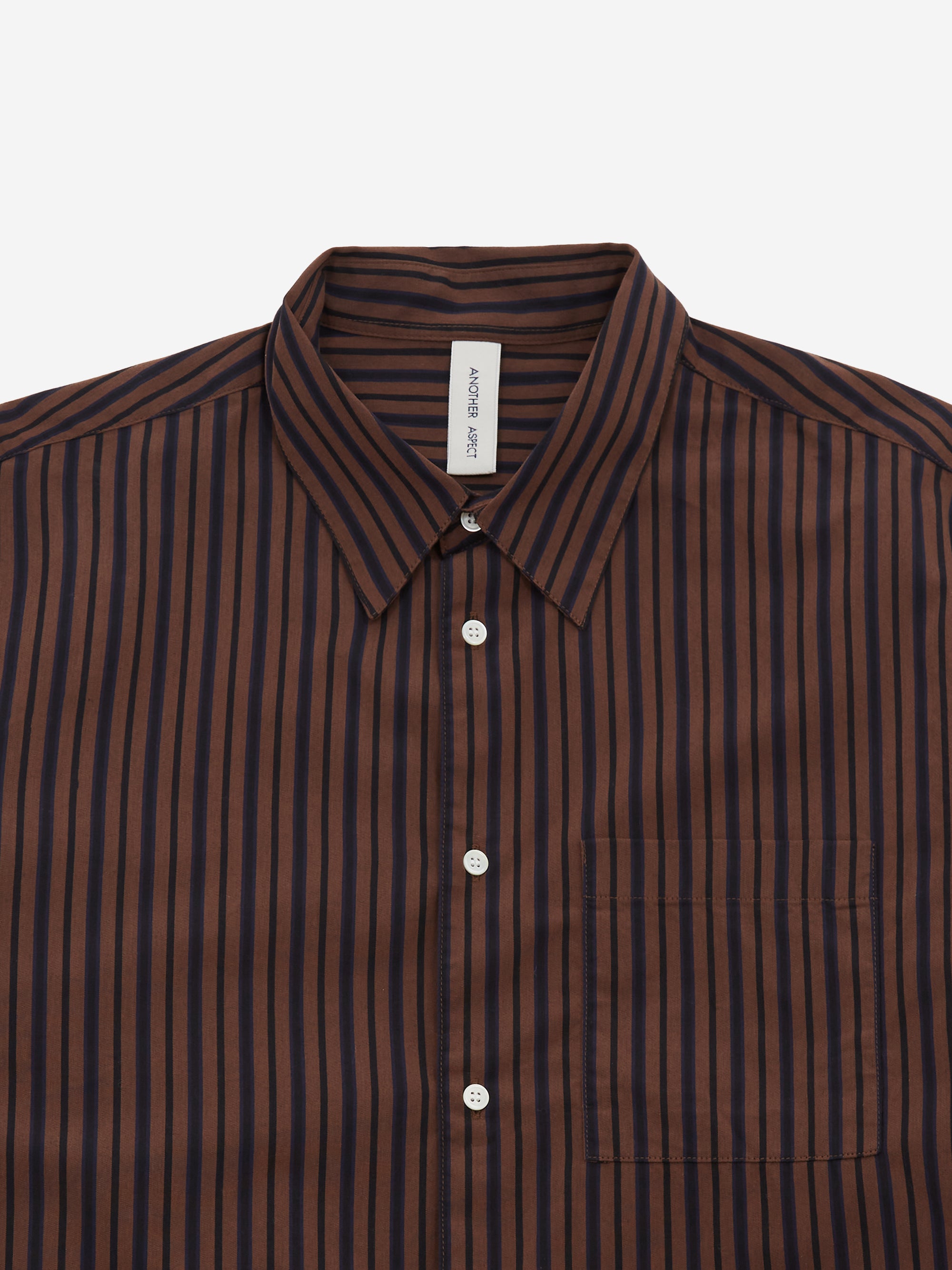ANOTHER ASPECT ANOTHER Shirt 3.0 - Brown/Black Stripe, view 3