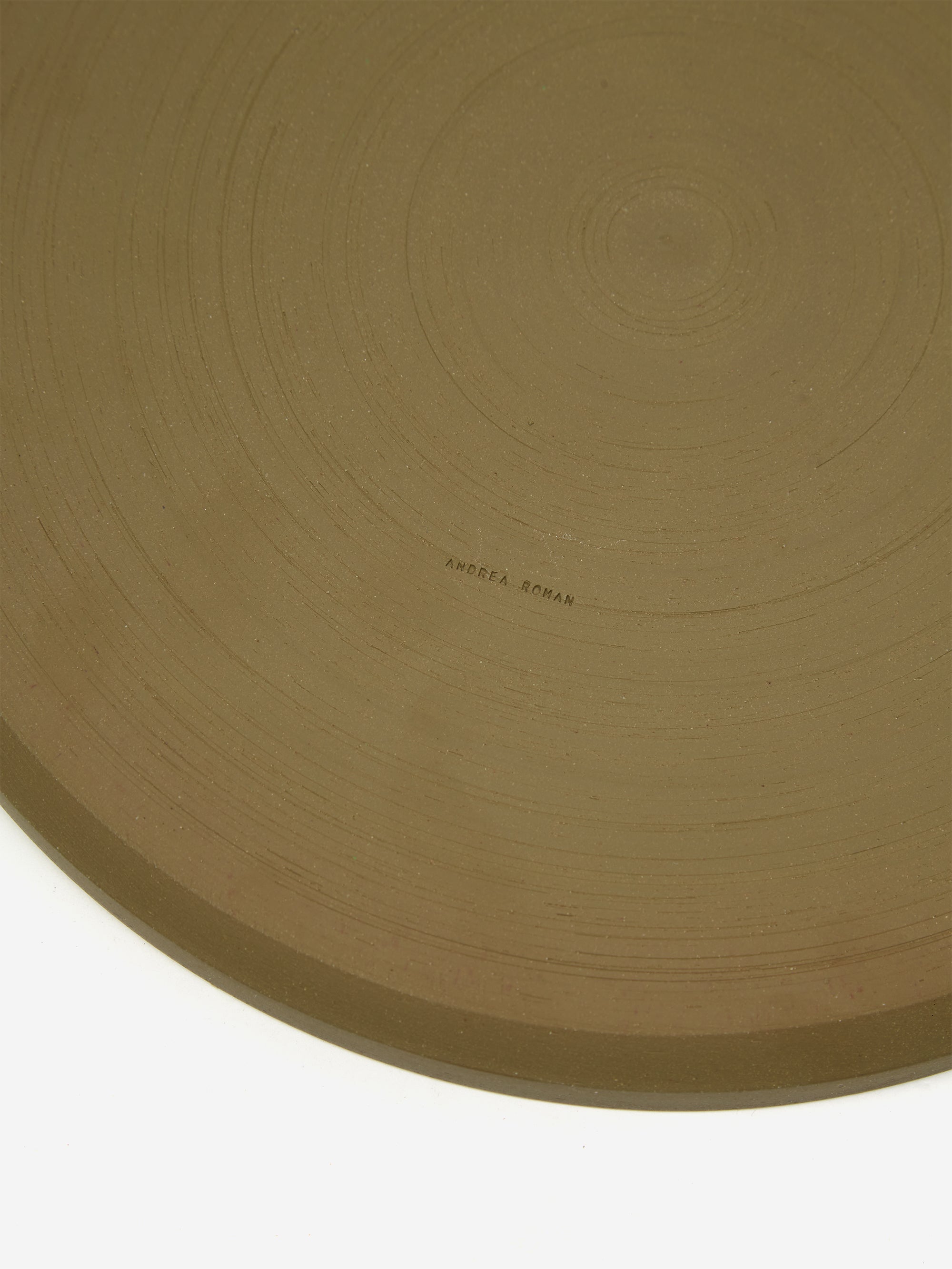 AR Ceramics Handmade Dinner Plate - Moss, view 3