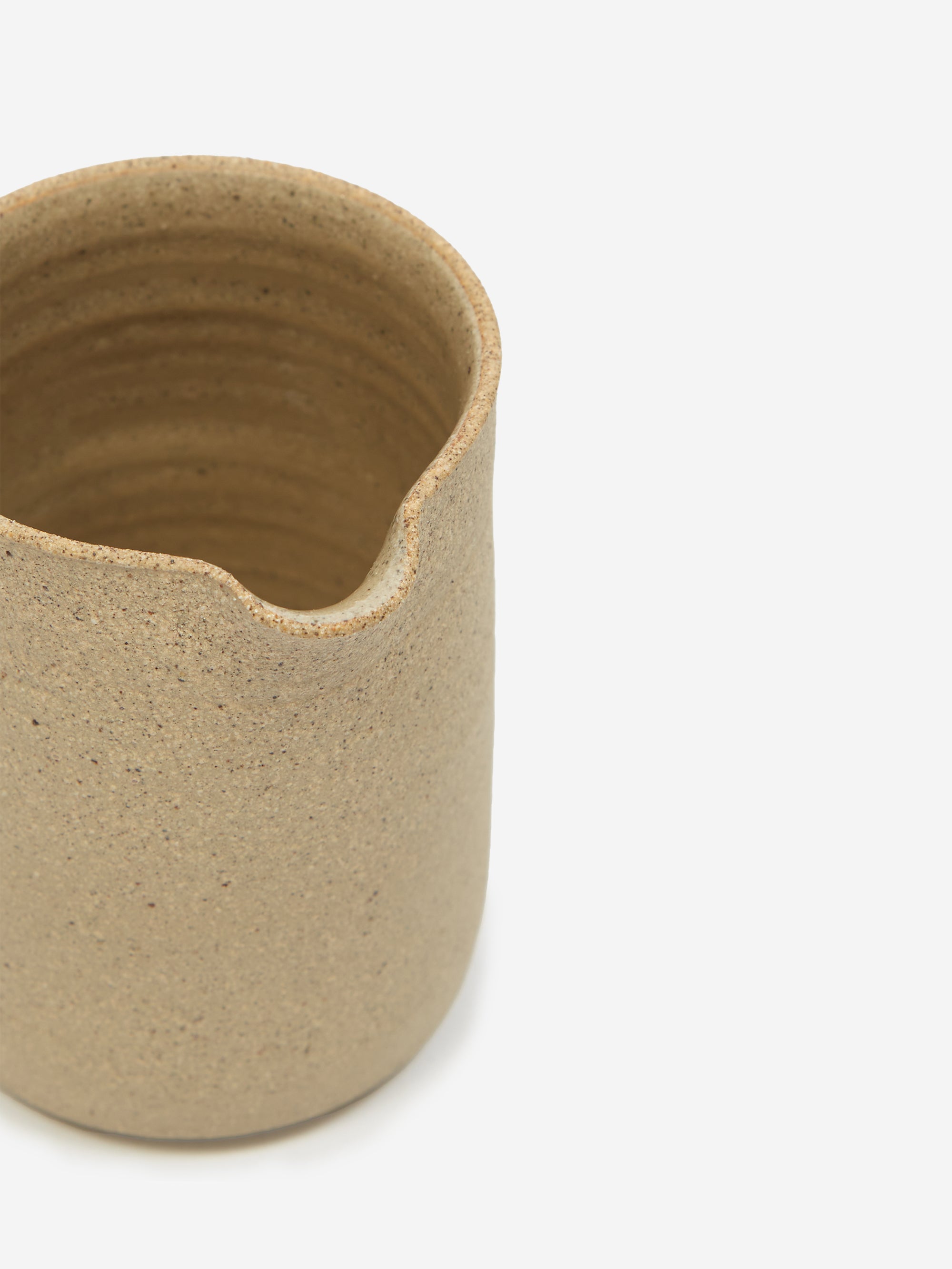 AR Ceramics Handmade Milk Jug - Sand, view 2