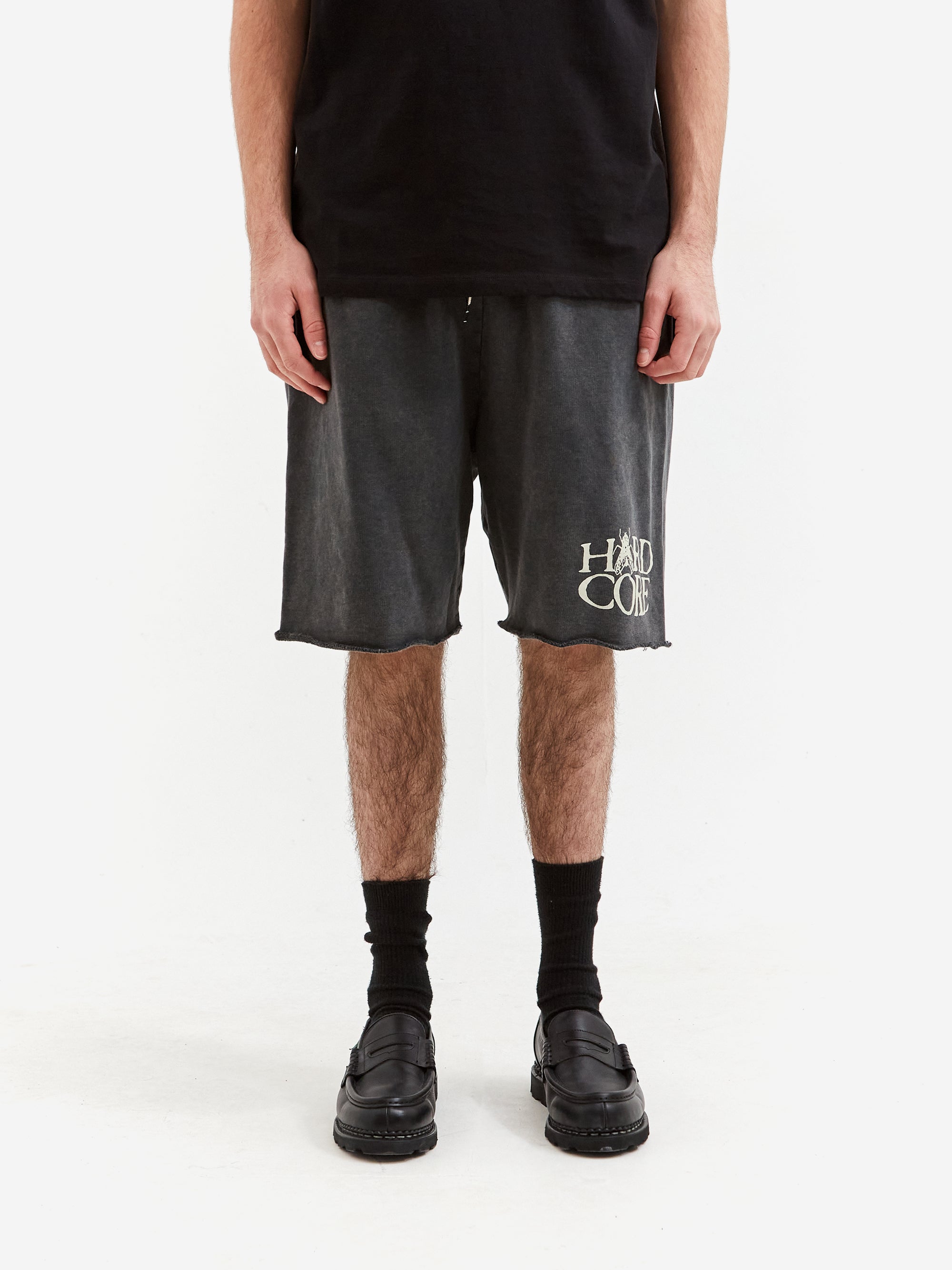 Aries Aged Hardcore Sweatshort - Black – Goodhood Aries Aged Hardcore Sweatshort - Black – Goodhood
