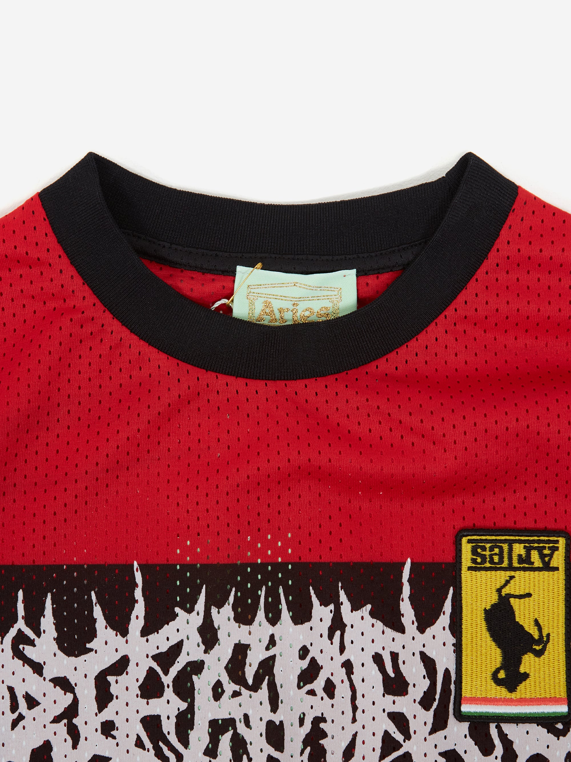 Aries Airtex Metal Long Sleeve T-Shirt - Black/Red – Goodhood