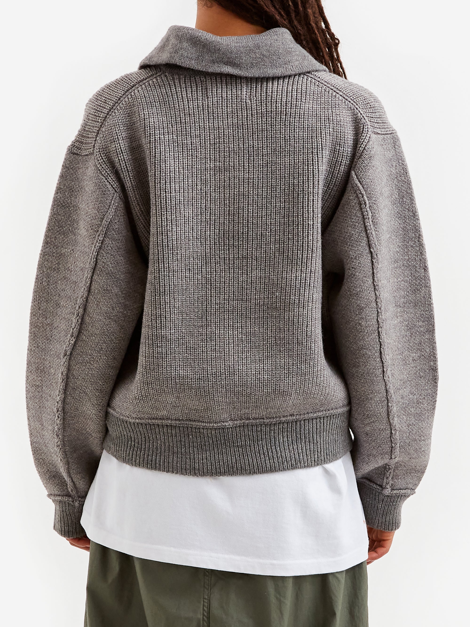 Beams Boy Nylon Quilting Hood Coat in Olive