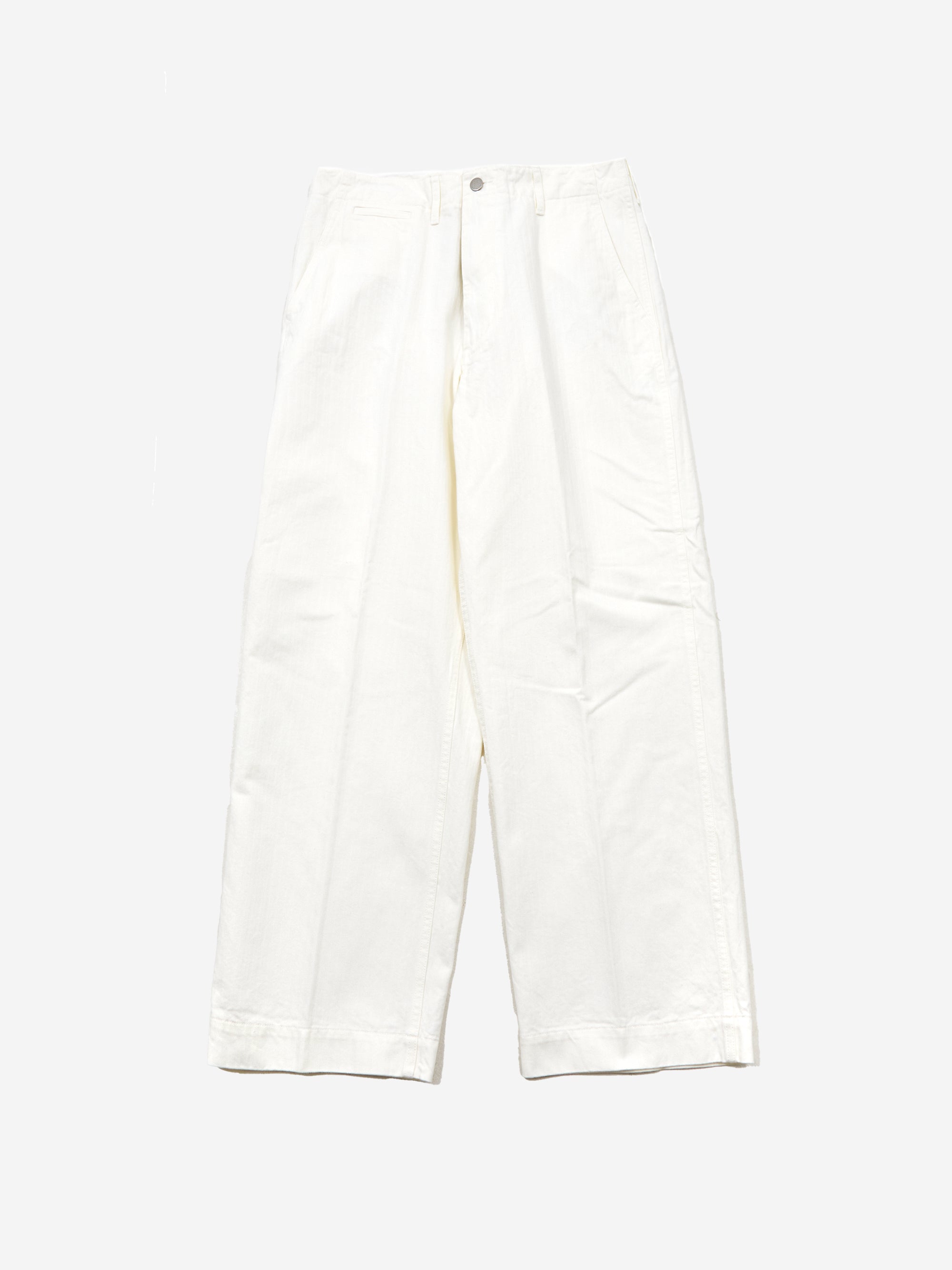 Beams Plus Mil Trouser Herringbone - White – Goodhood