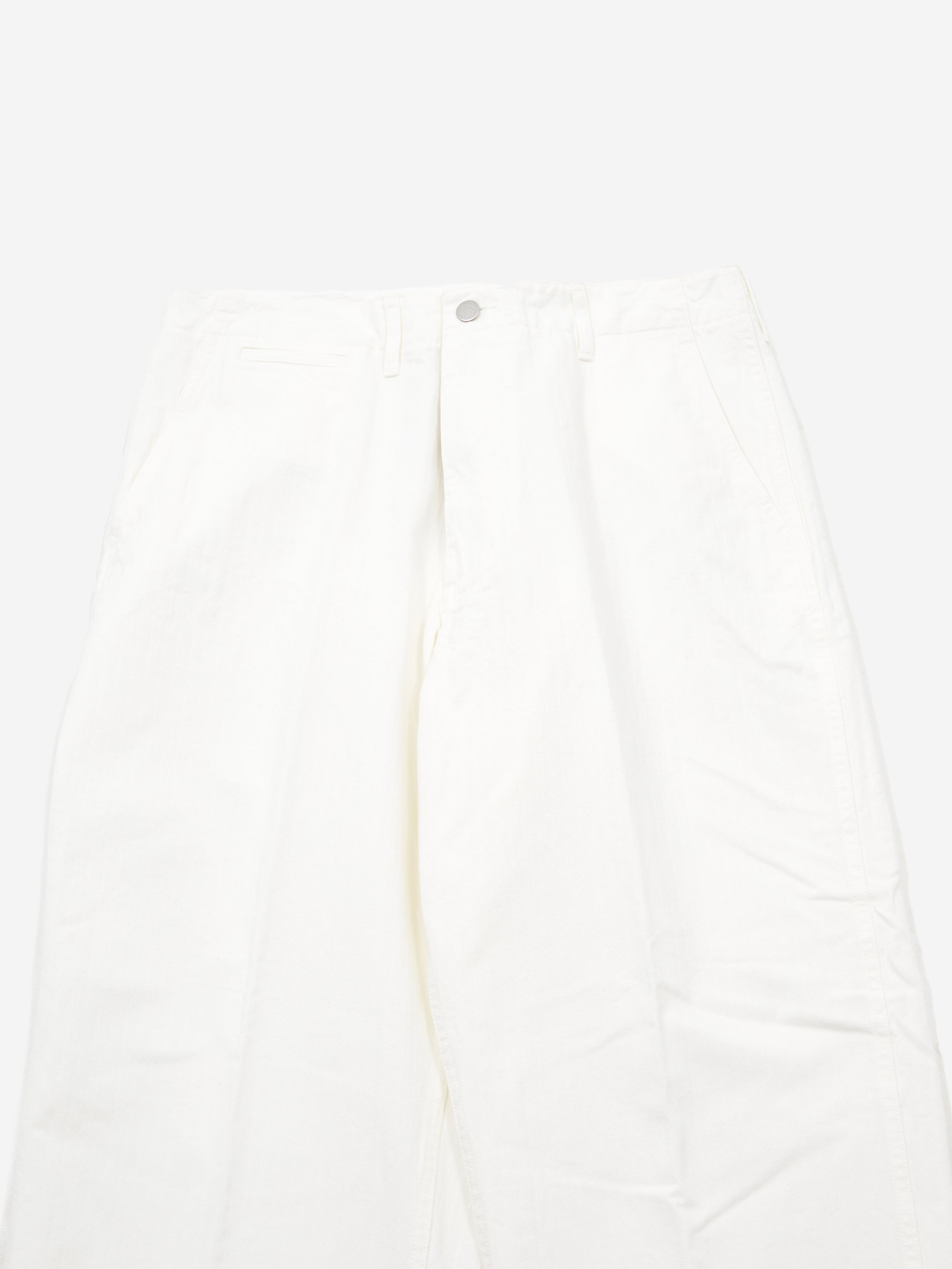 Beams Plus Mil Trouser Herringbone - White – Goodhood
