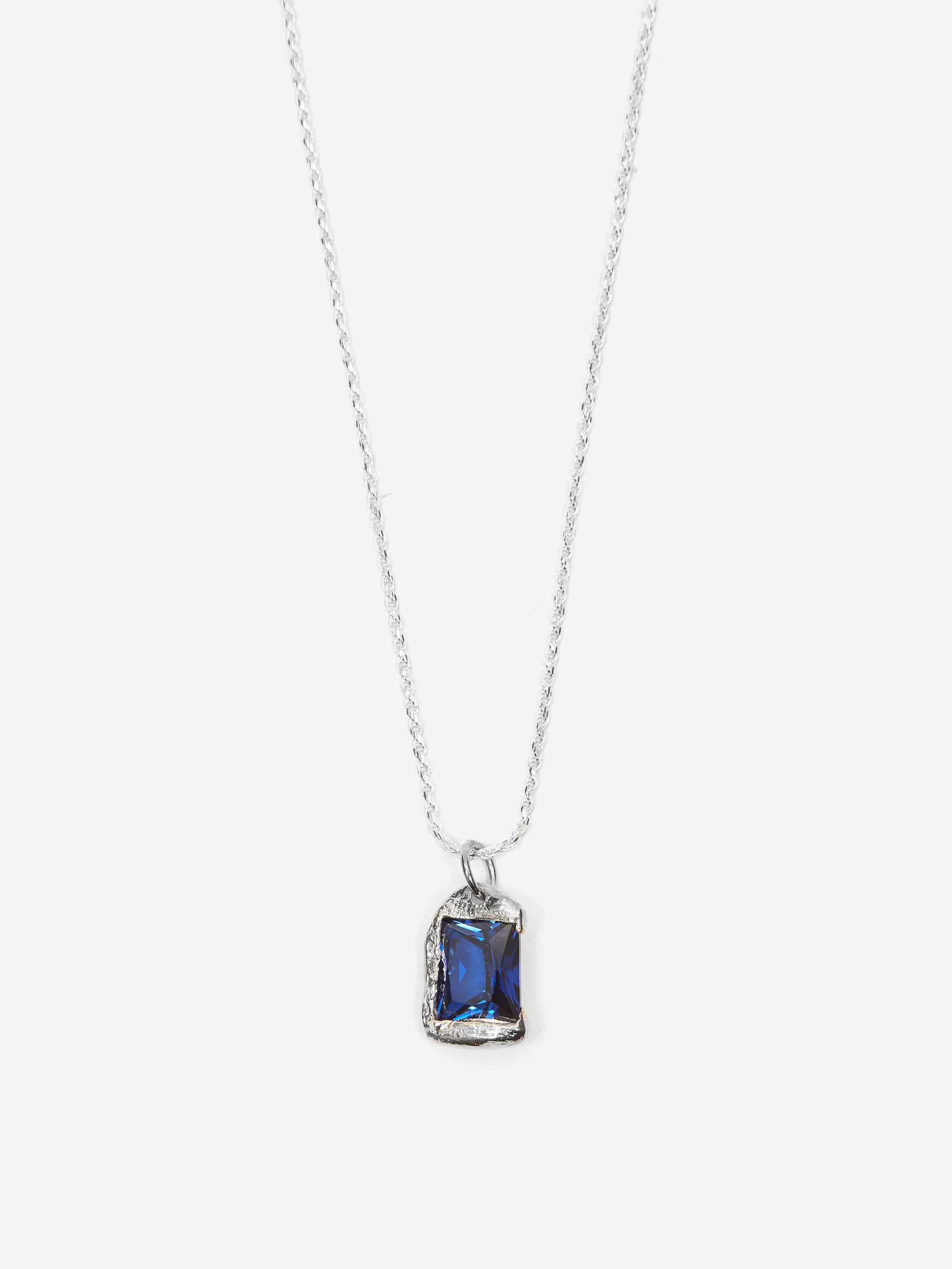 Bleue Burnham Rose Pendant - Silver/Blue – Goodhood