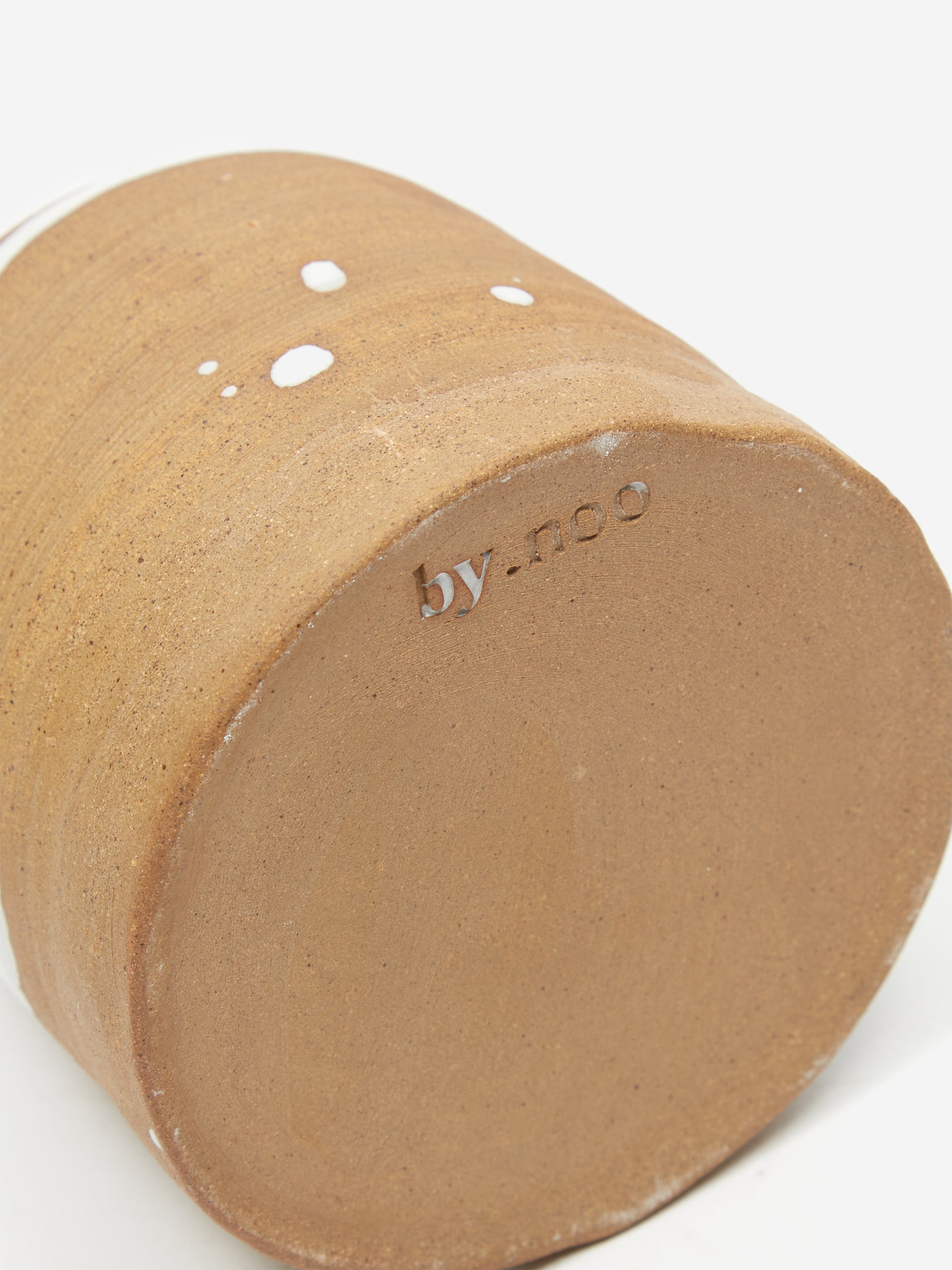 by.noo Handmade Bud Vase White Drip Goodhood