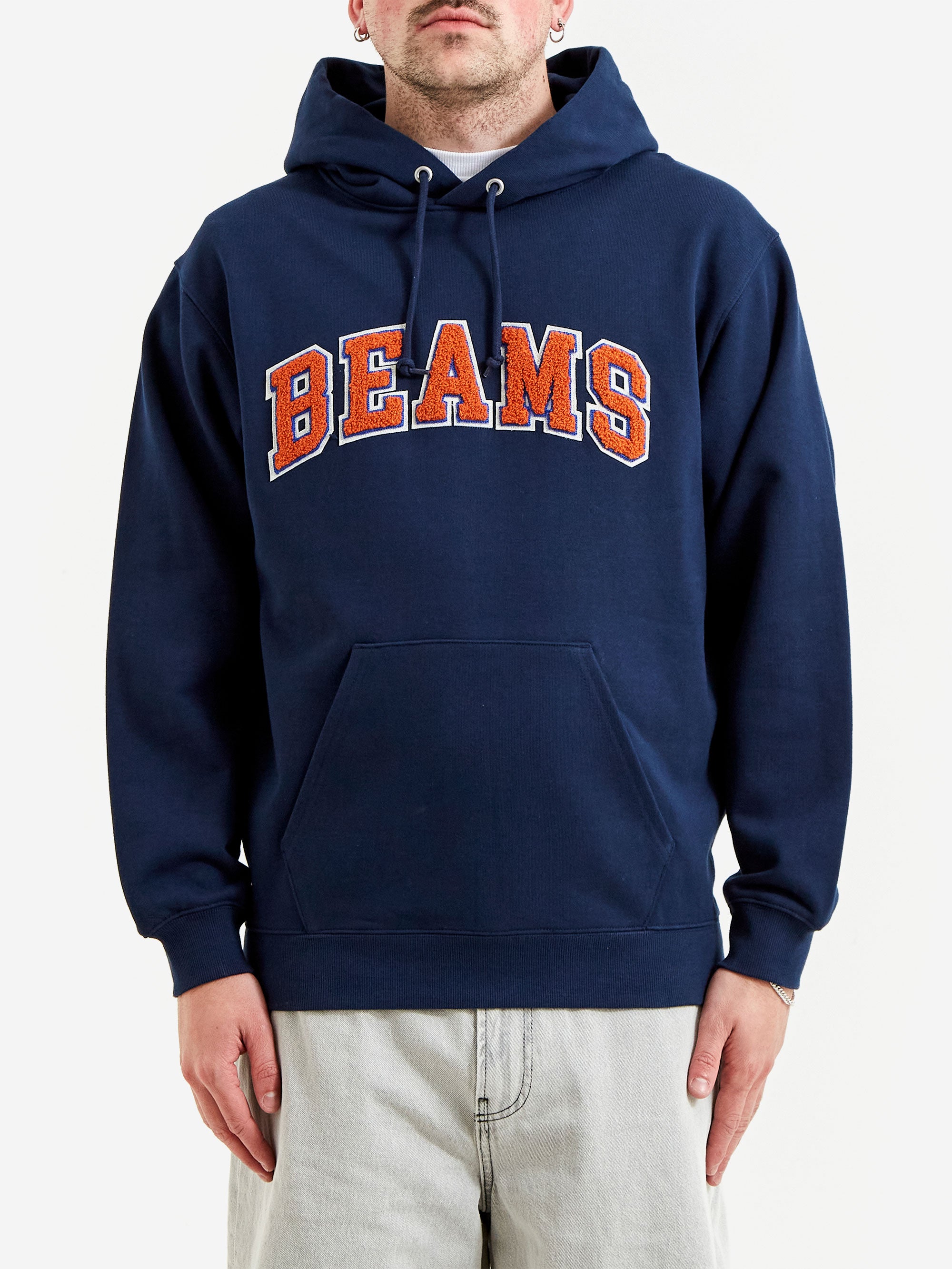 Beams Basic Hoodie - Navy – Goodhood Beams Basic Hoodie - Navy – Goodhood