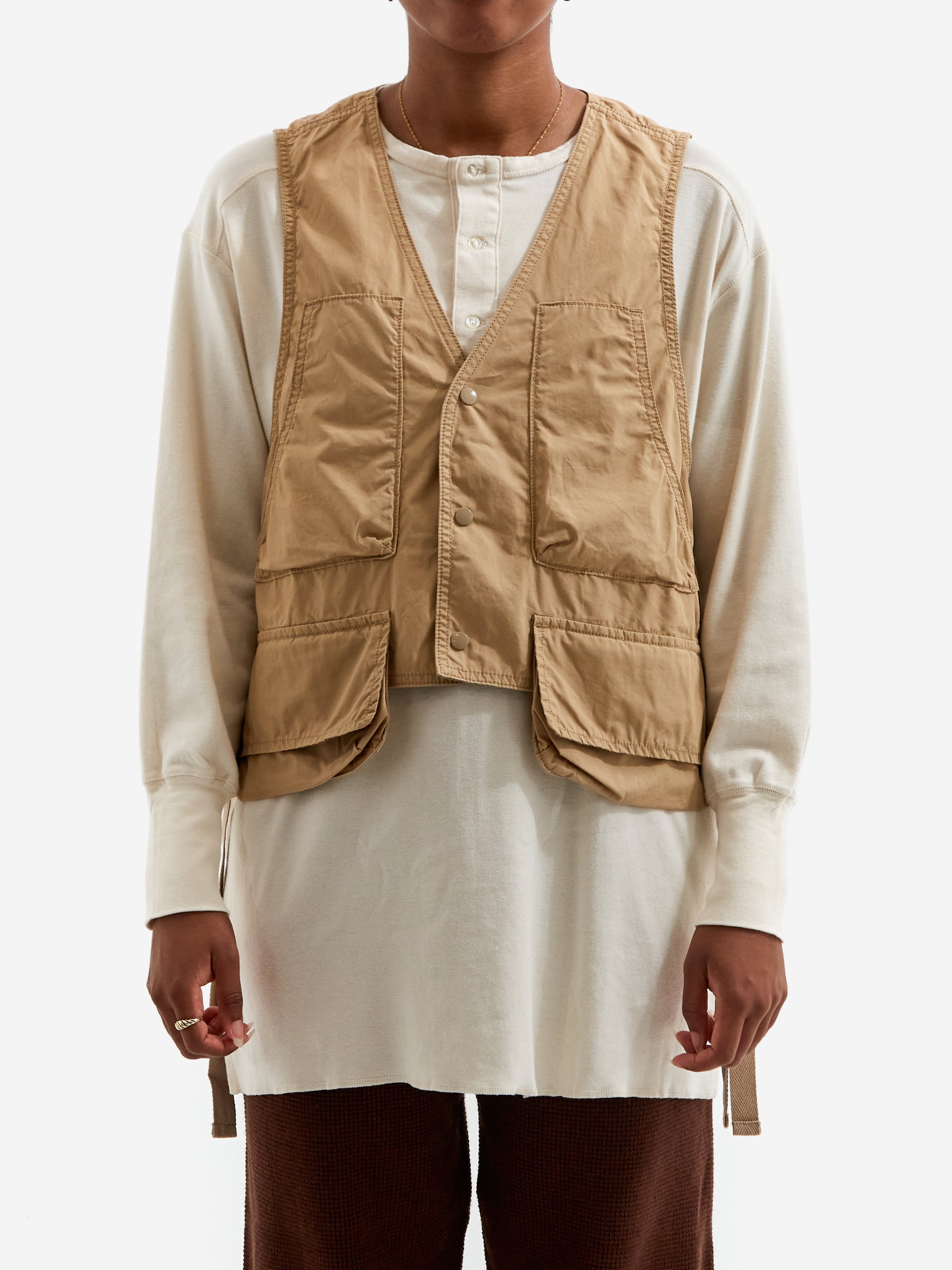 Beams Boy Fishing Vest - Beige – Goodhood
