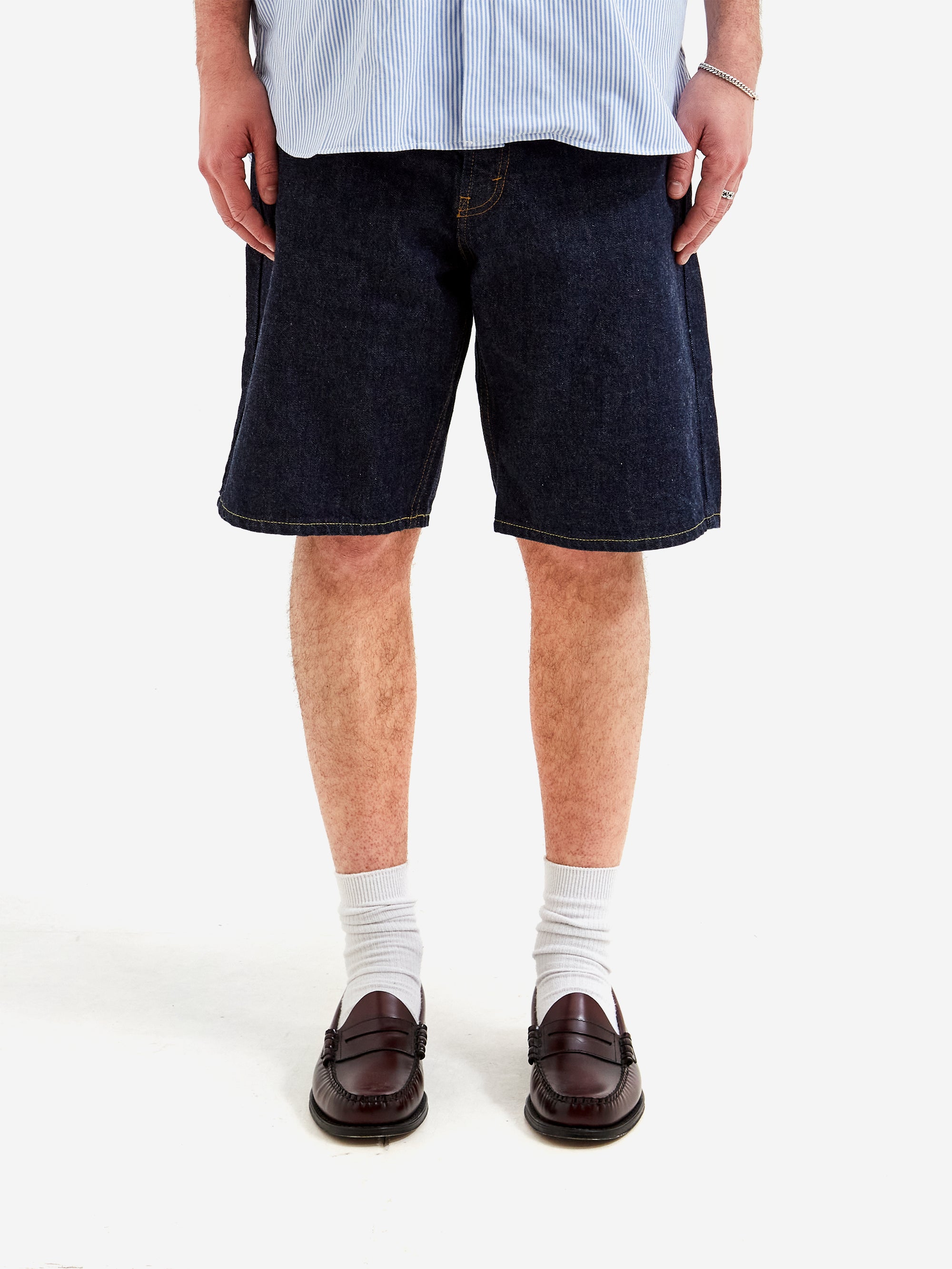 Beams Plus 5 Pocket Shorts Denim - Indigo – Goodhood