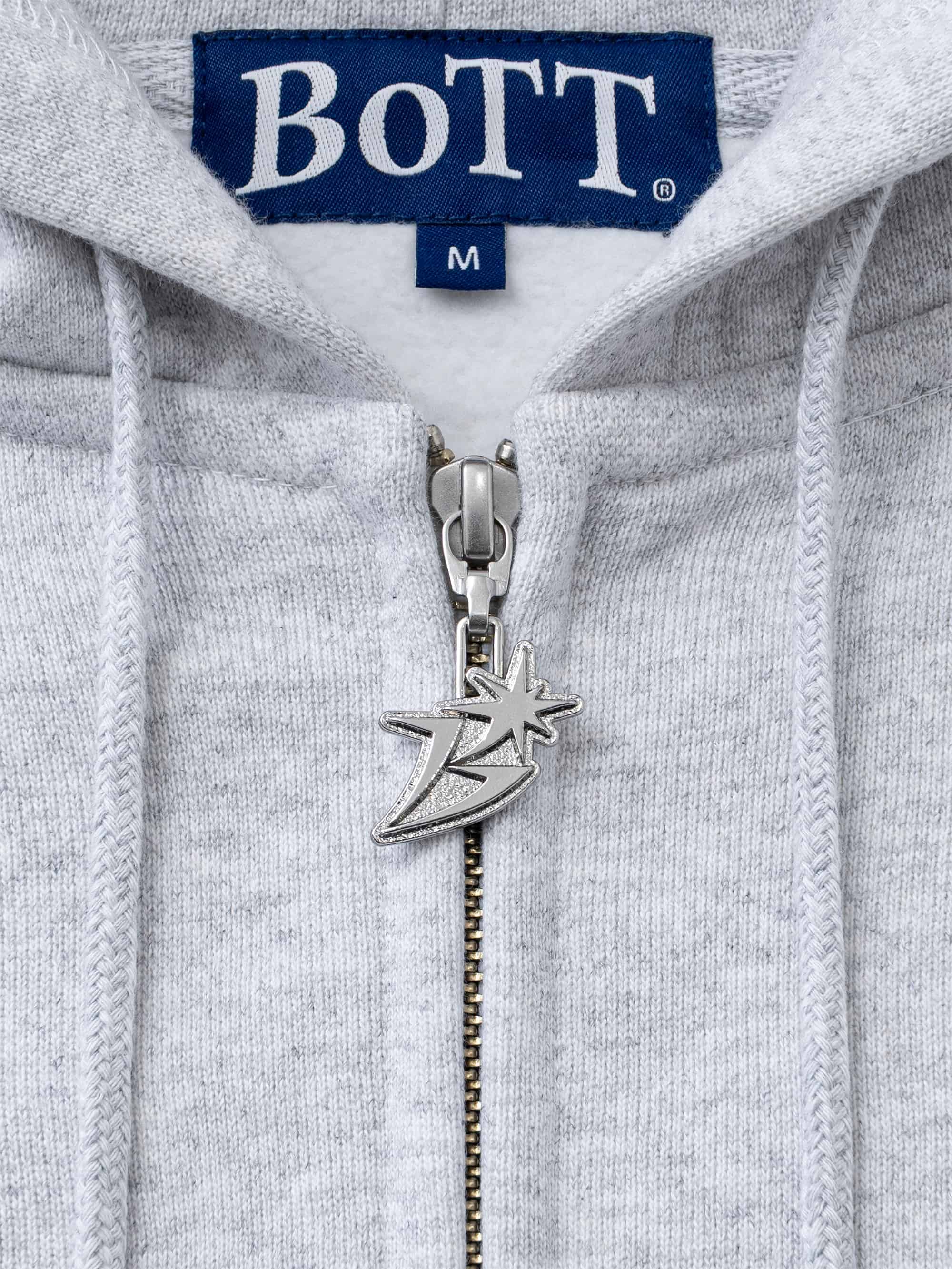 トップス BoTT Scattered B Logo Zip Hoodie Ash L BoTT B Logo Zip Hoodie - Ash – Goodhood