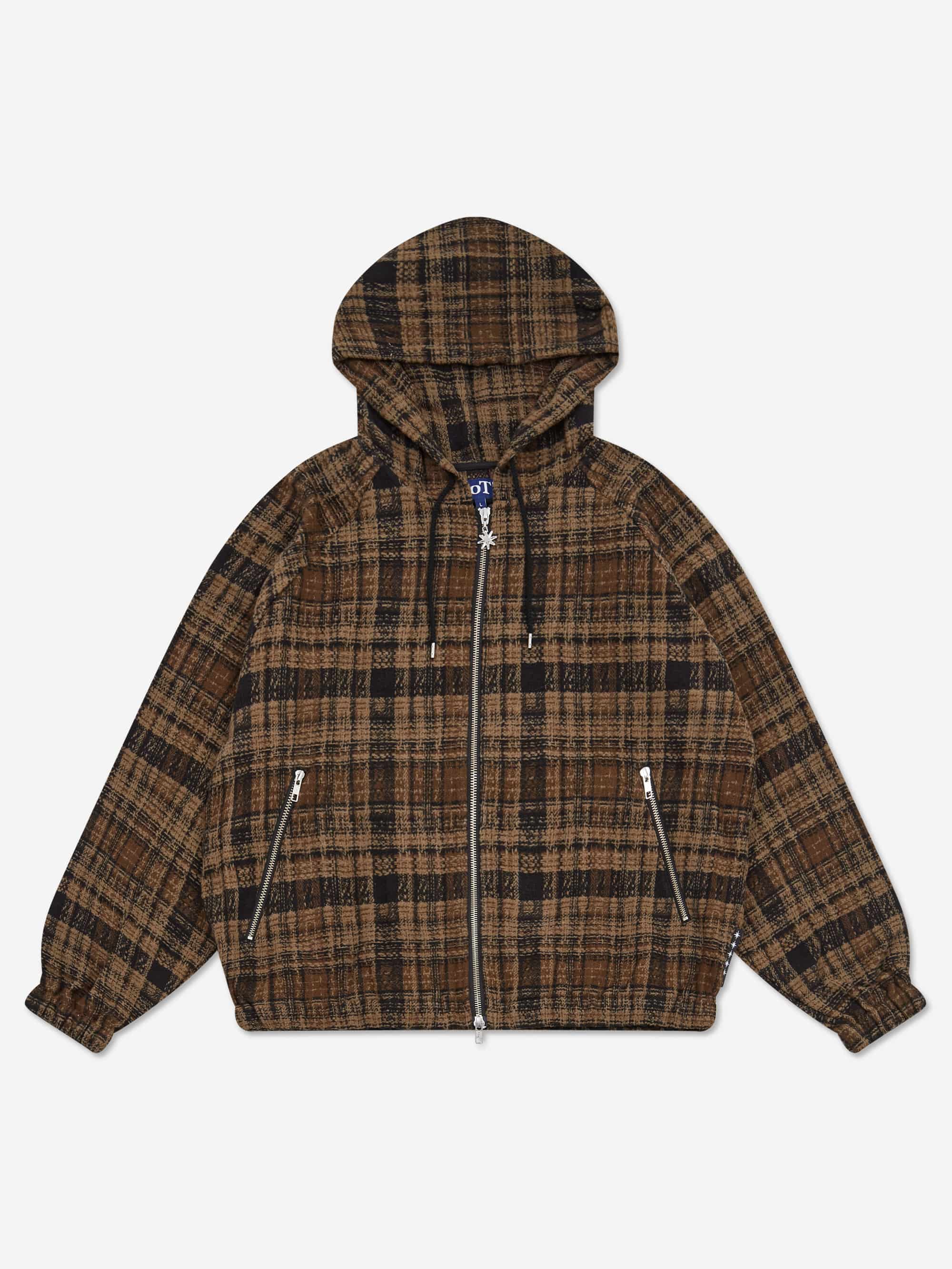 トップス BoTT Heavy Check Zip Hoodie M BoTT Heavy Check Zip Hoodie - Brown – Goodhood