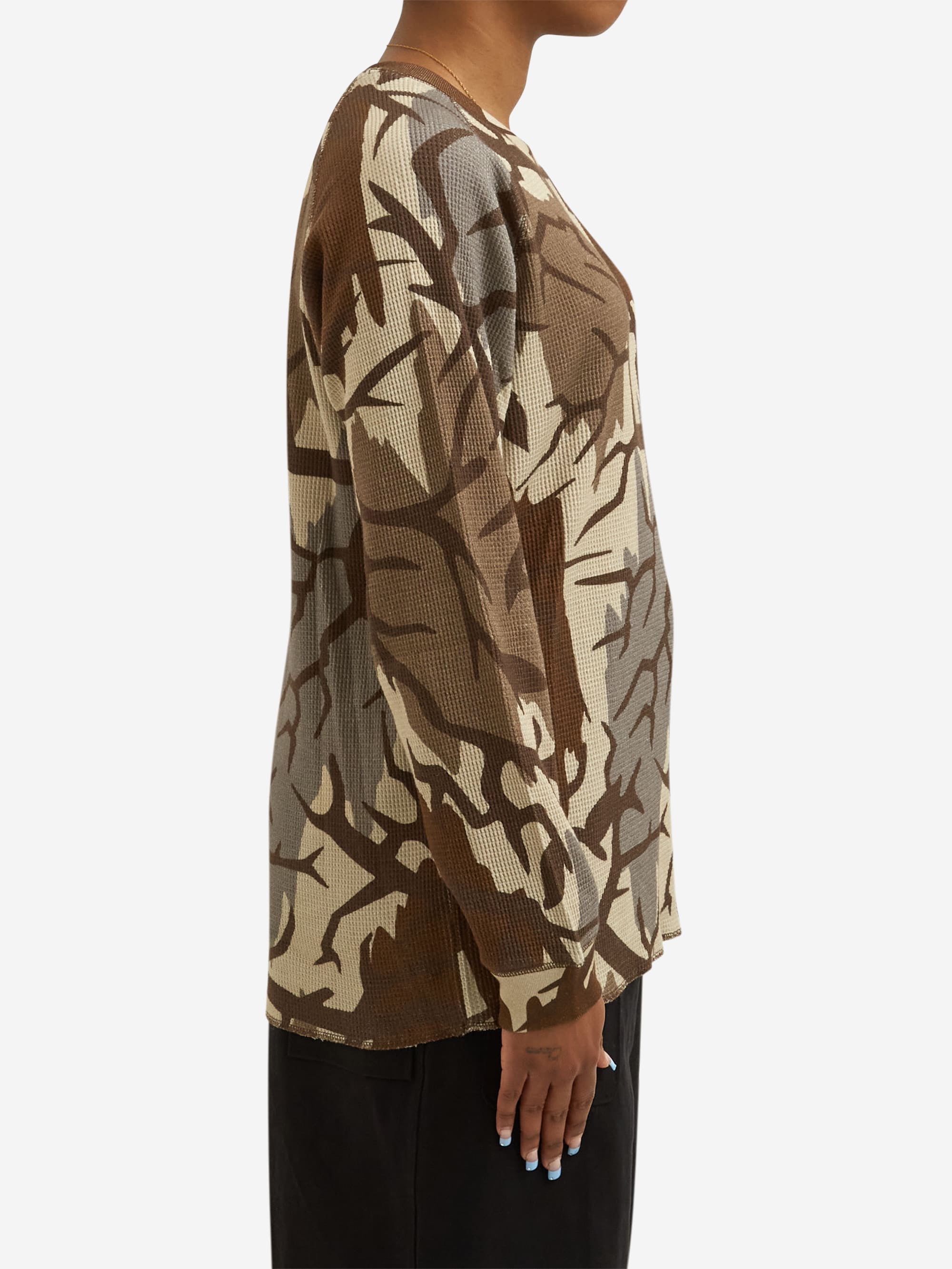 BoTT Raglan Camo Thermal W - Brown – Goodhood