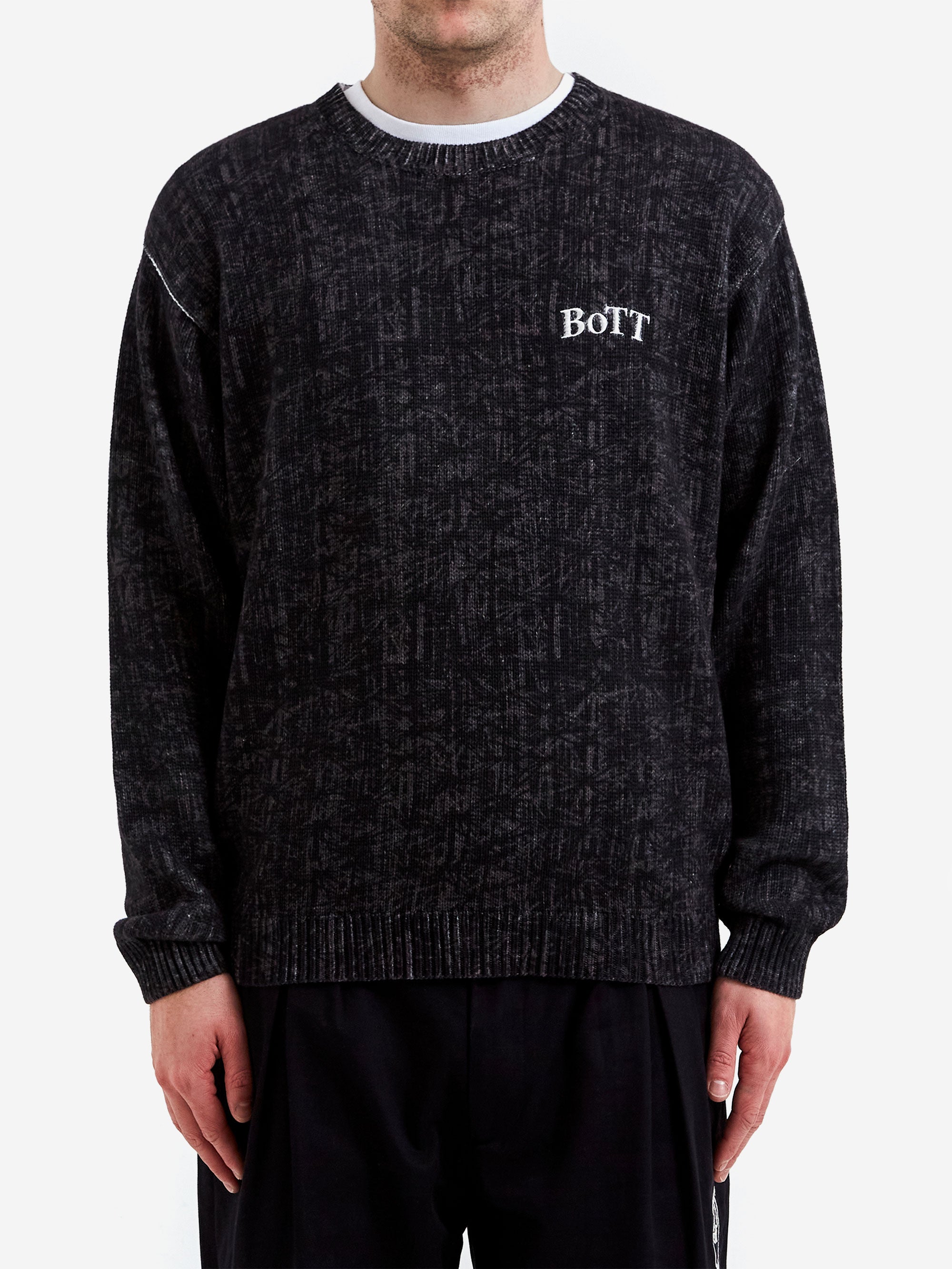 BoTT Bamboo Camo Printed Sweater - Black – Goodhood