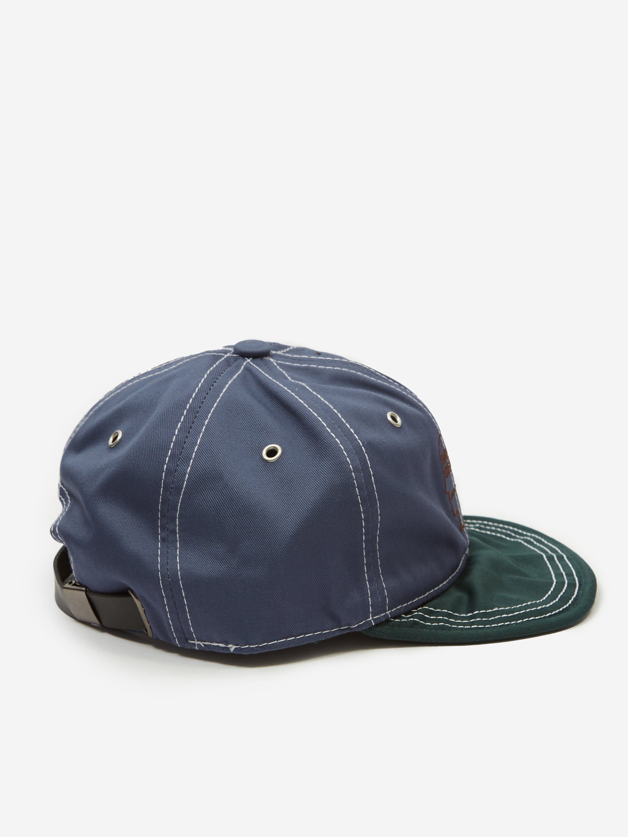 Brain Dead Wire Brim 6 Panel Hat - Slate Blue – Goodhood