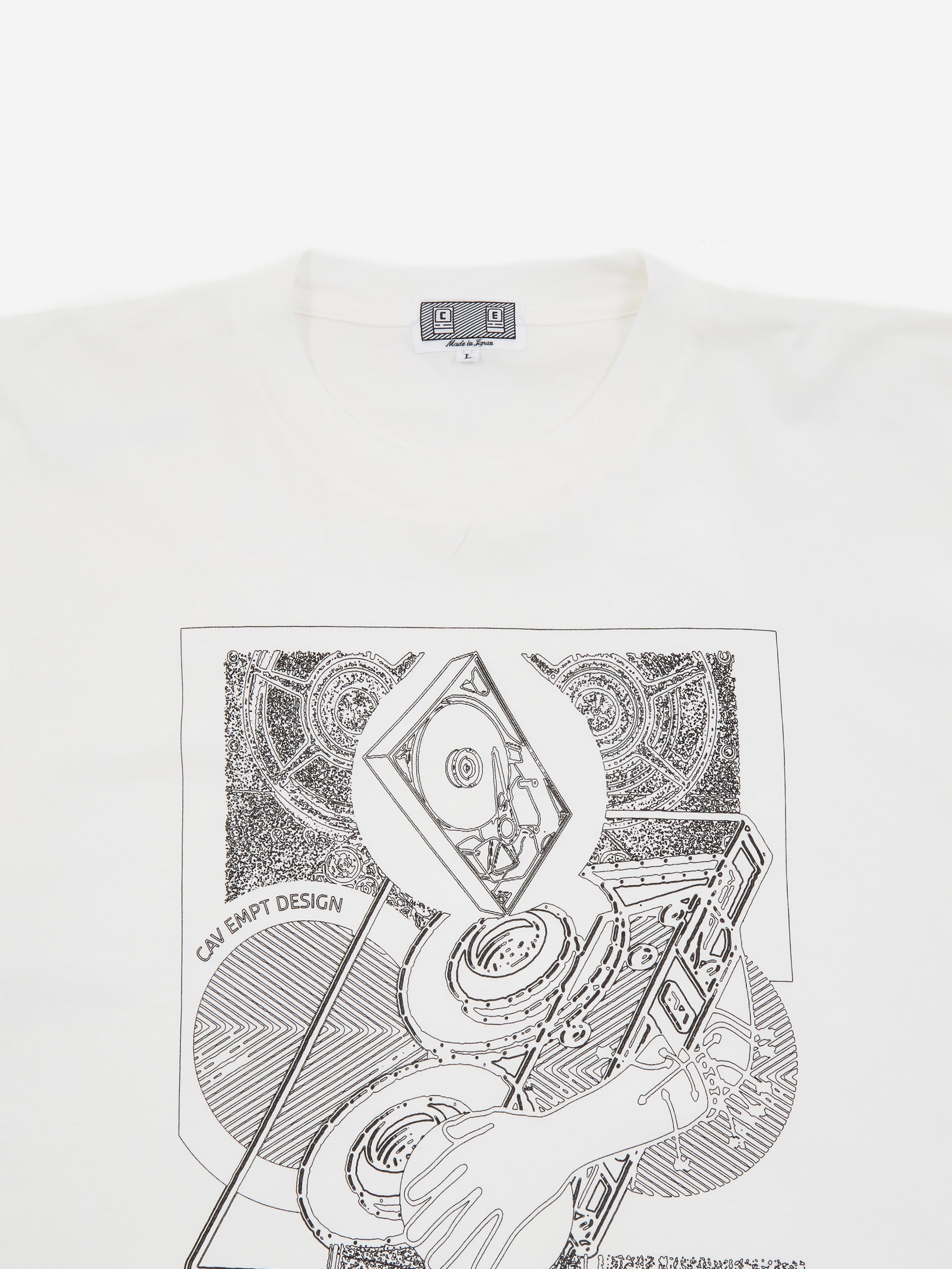 C.E Cav Empt MD Experience Device Big T Shirt White