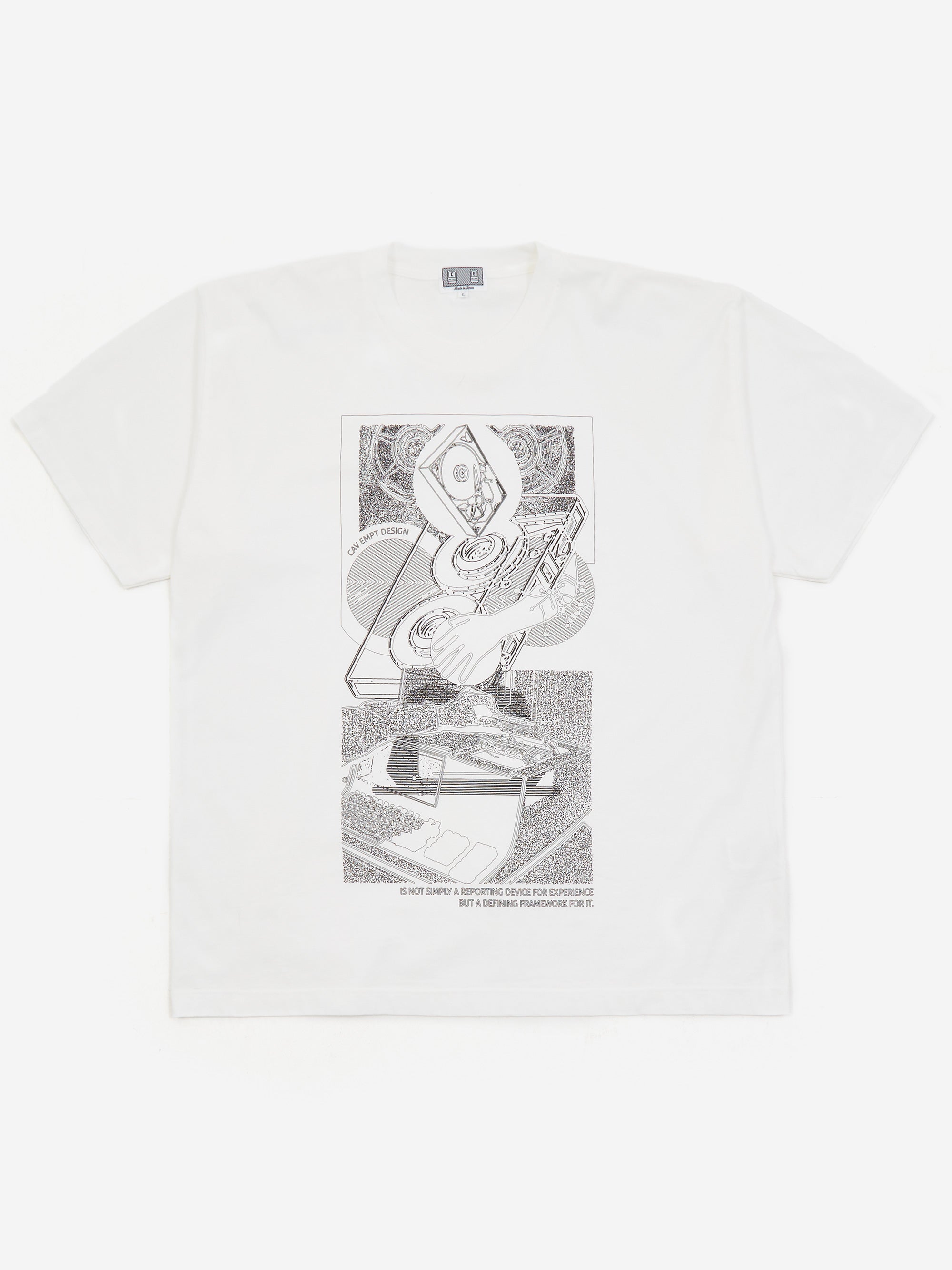 C.E Cav Empt MD Experience Device Big T Shirt White