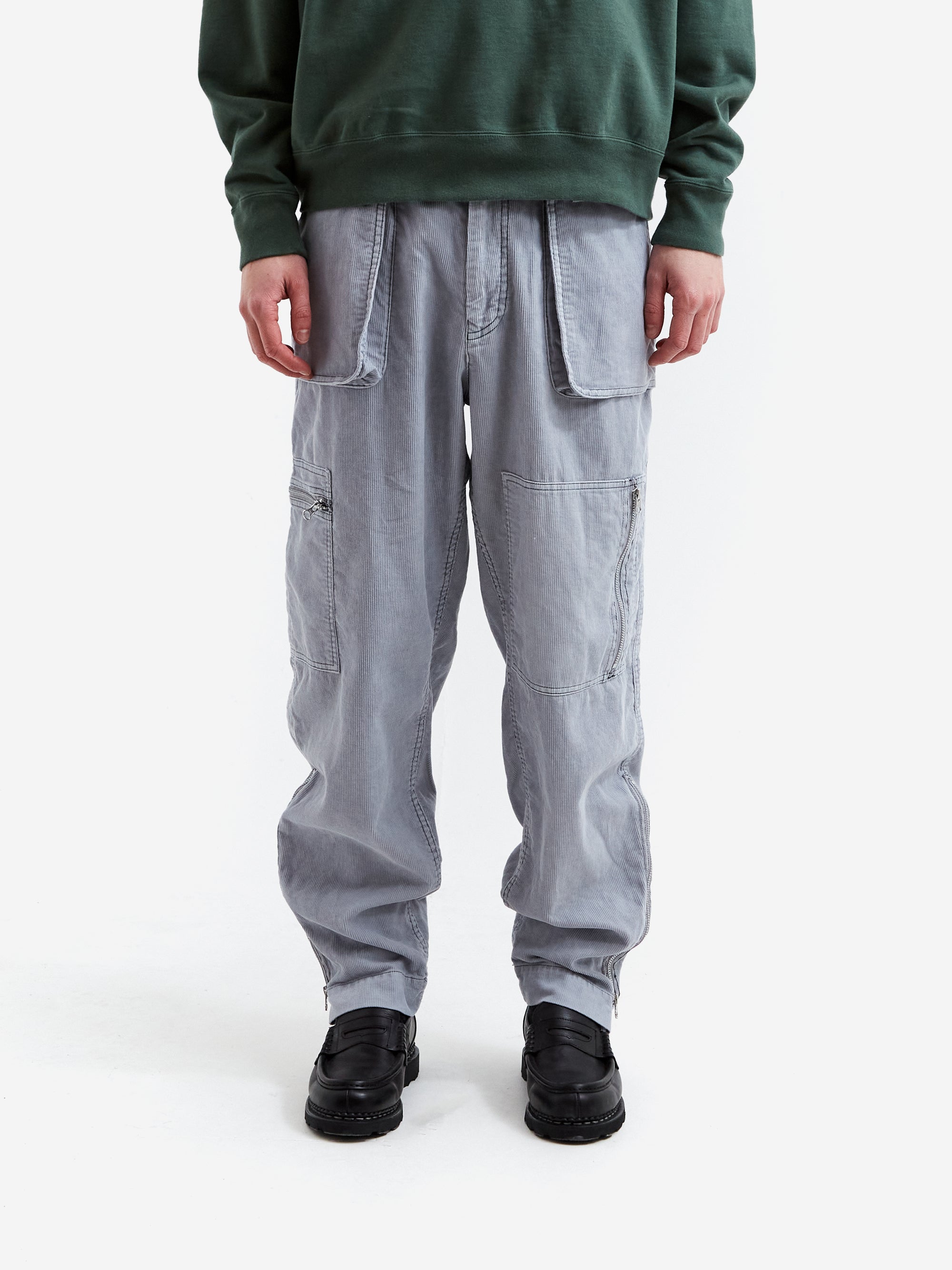 C.E Cav Empt Overdye Cord Yossarian Pants 5 Grey Goodhood