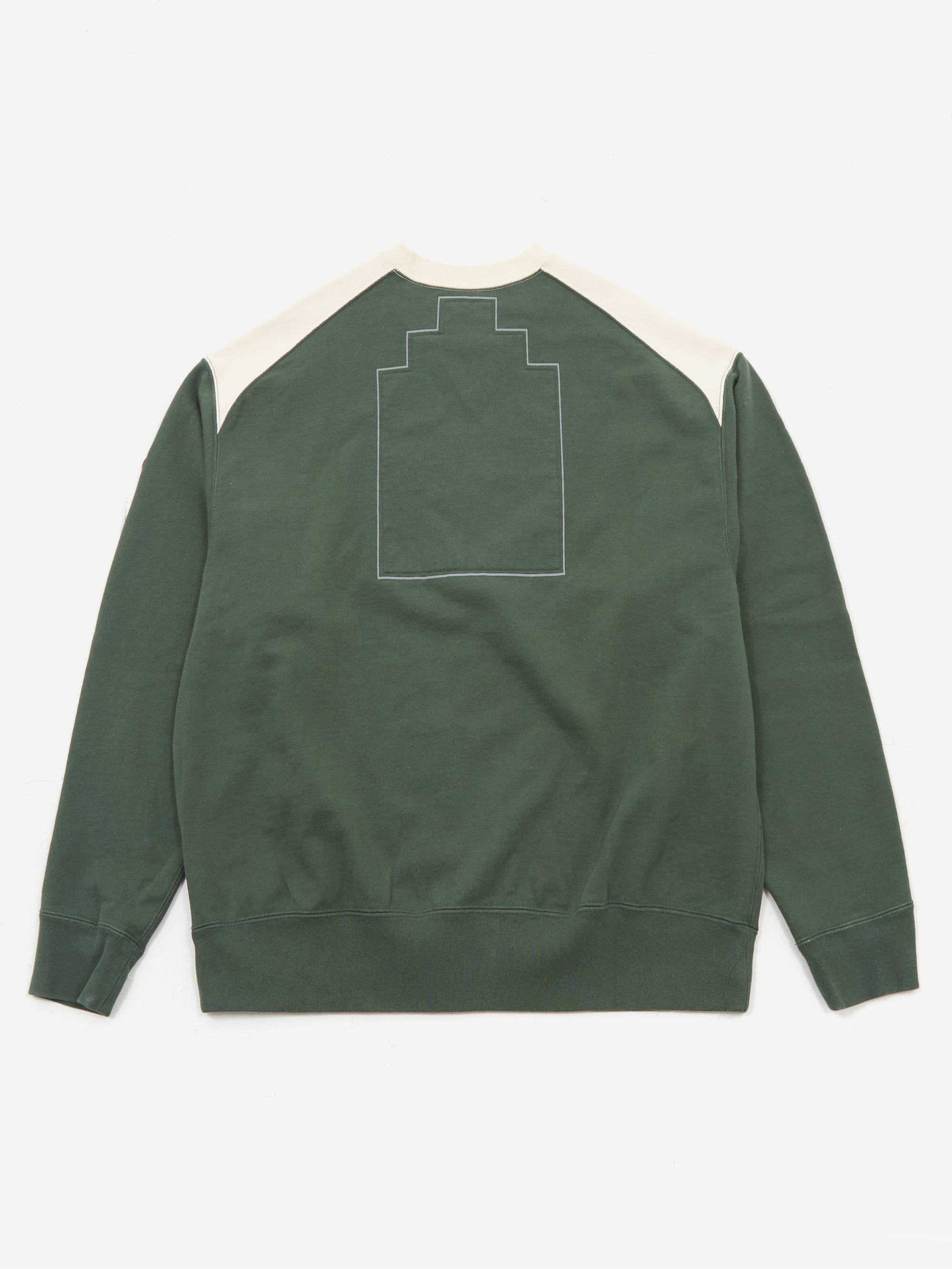 C.E Cav Empt Panel Shoulder Crew Neck Green Goodhood