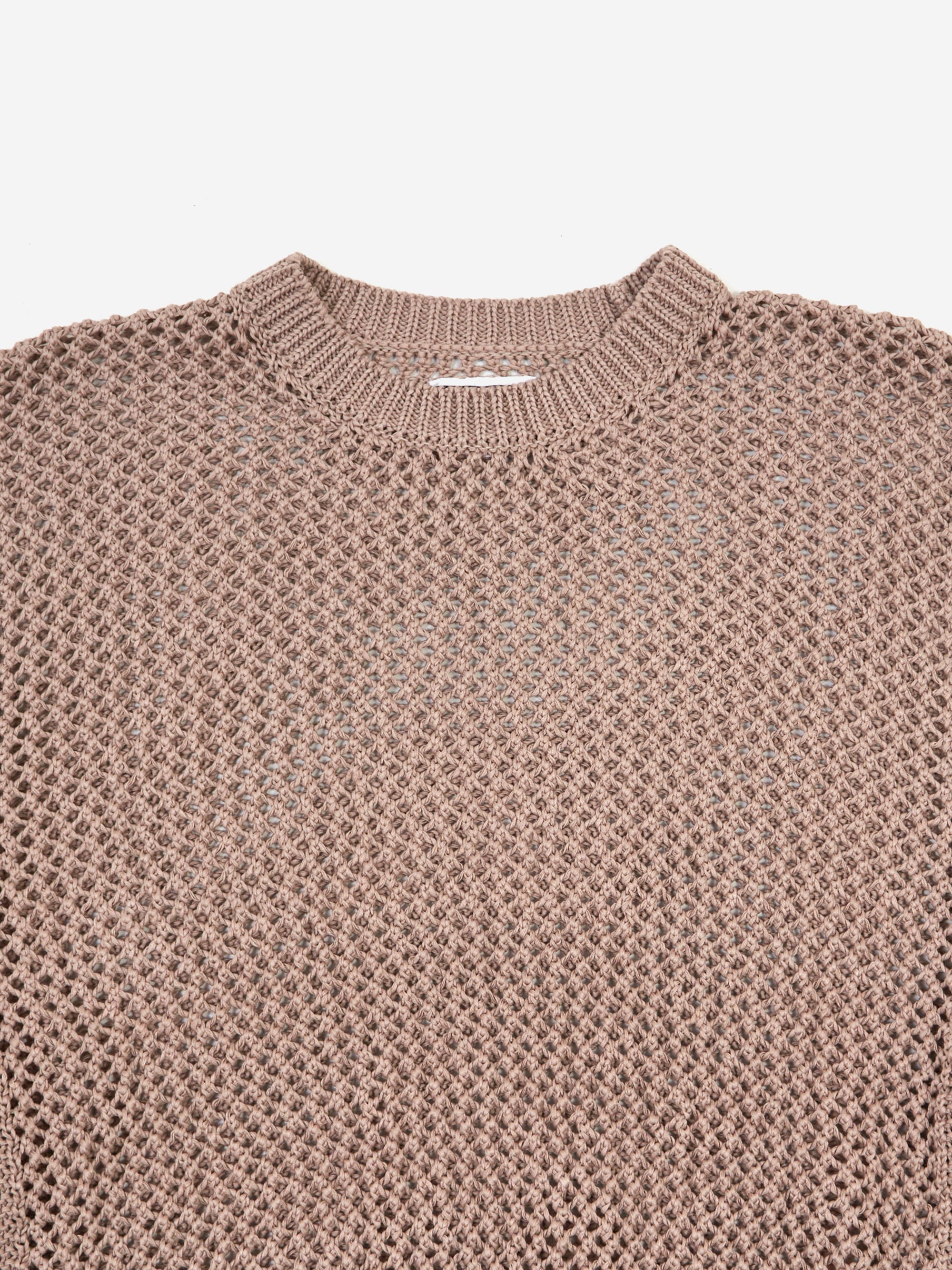 C.E Cav Empt Side Rib Loose Net Knit - Beige