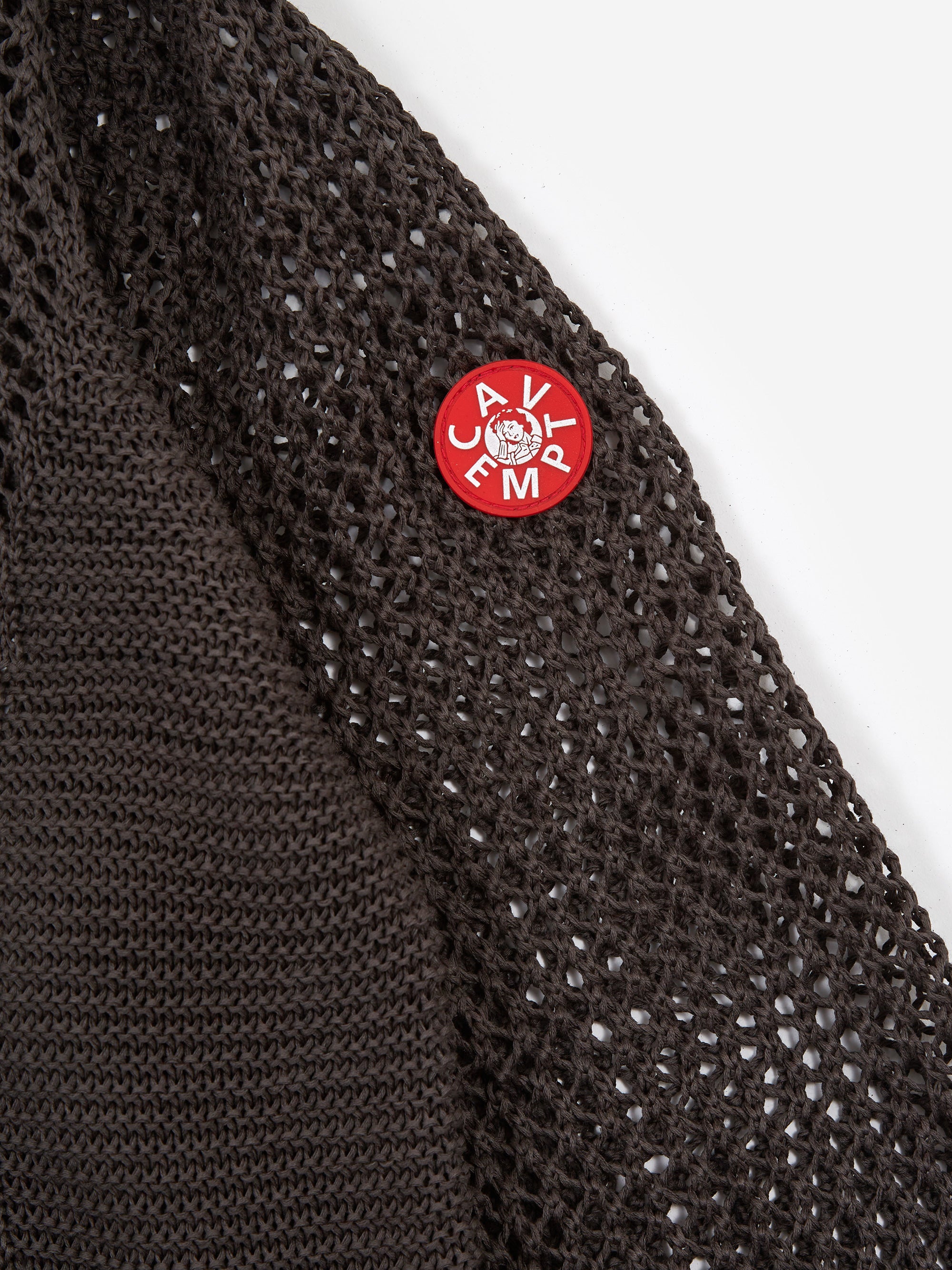 C.E Cav Empt Side Rib Loose Net Knit Charcoal