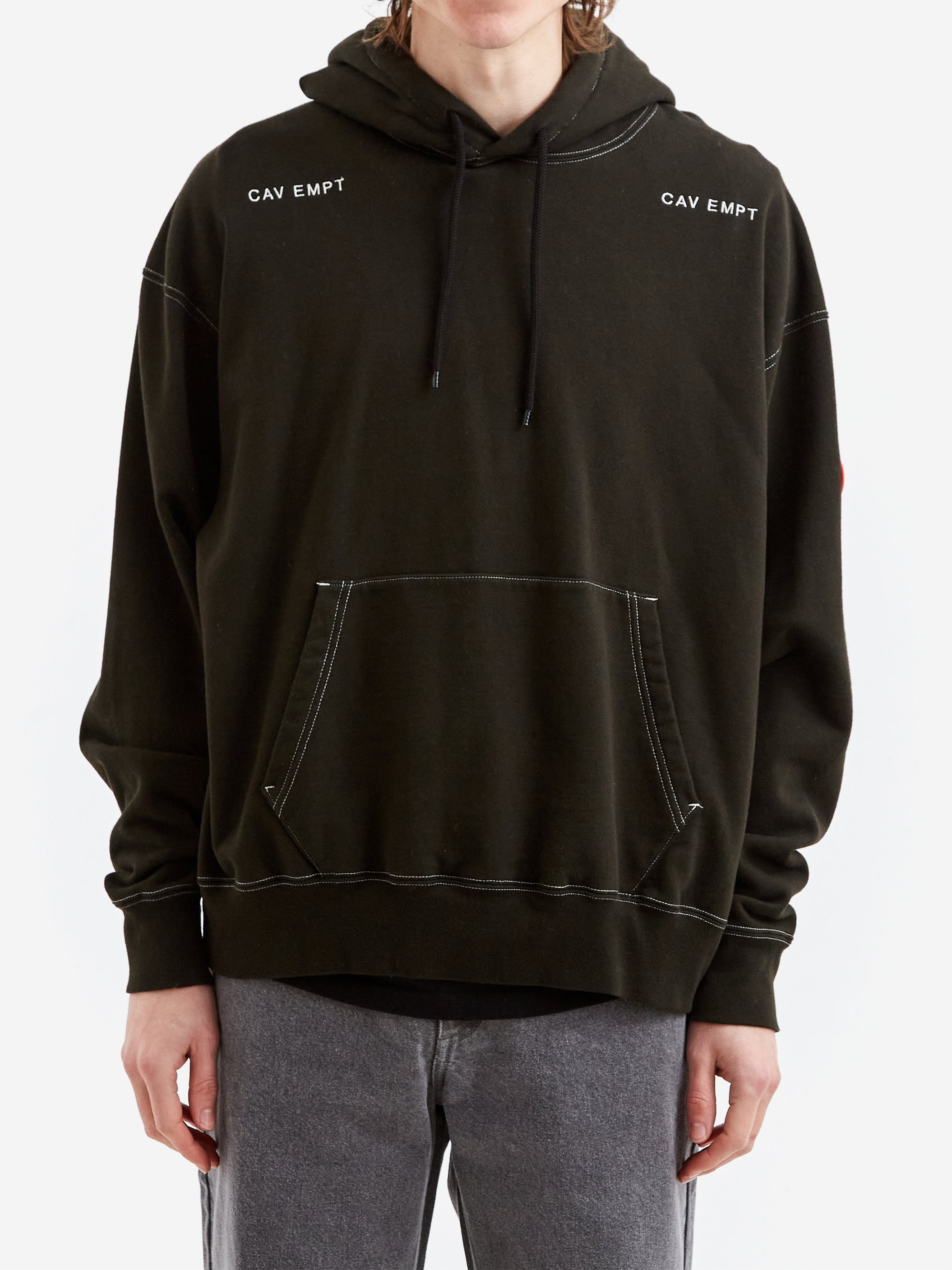 C.E Cav Empt Solid Heavy Hoodie 2 Black Goodhood