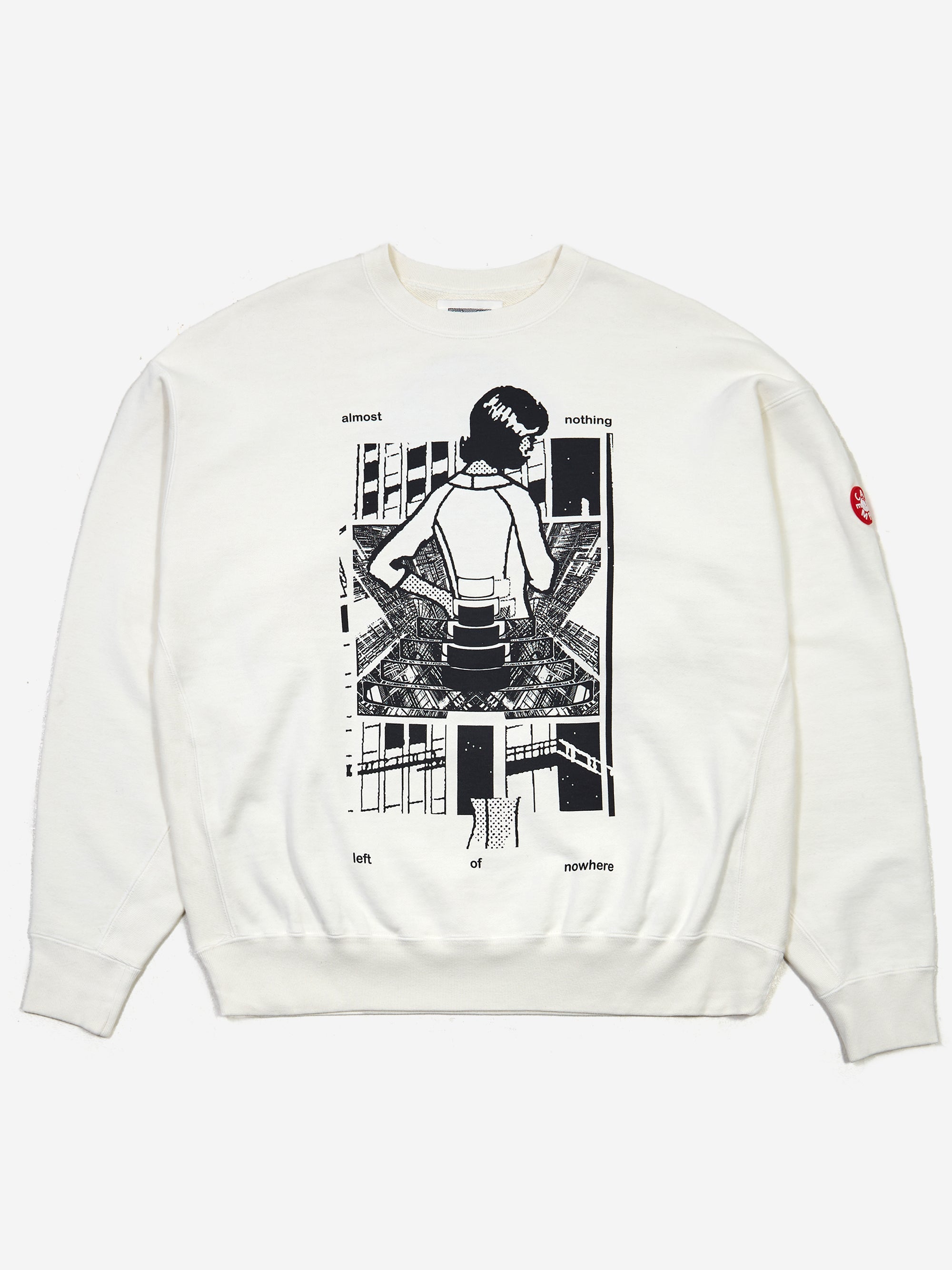 C.E Cav Empt Washed MD Nothing Crew Neck - White