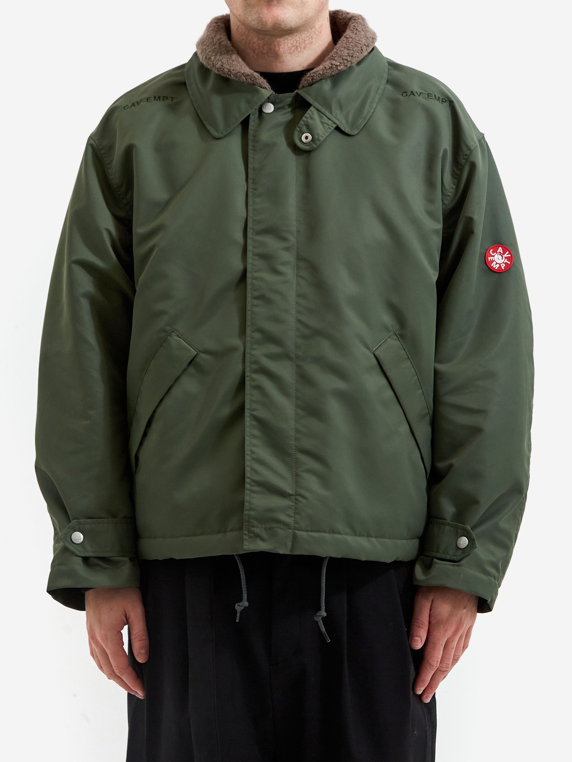 Mens Jacket Cav Empt Boa Fleece Zip Up Cav Empt Boa Inner Zip