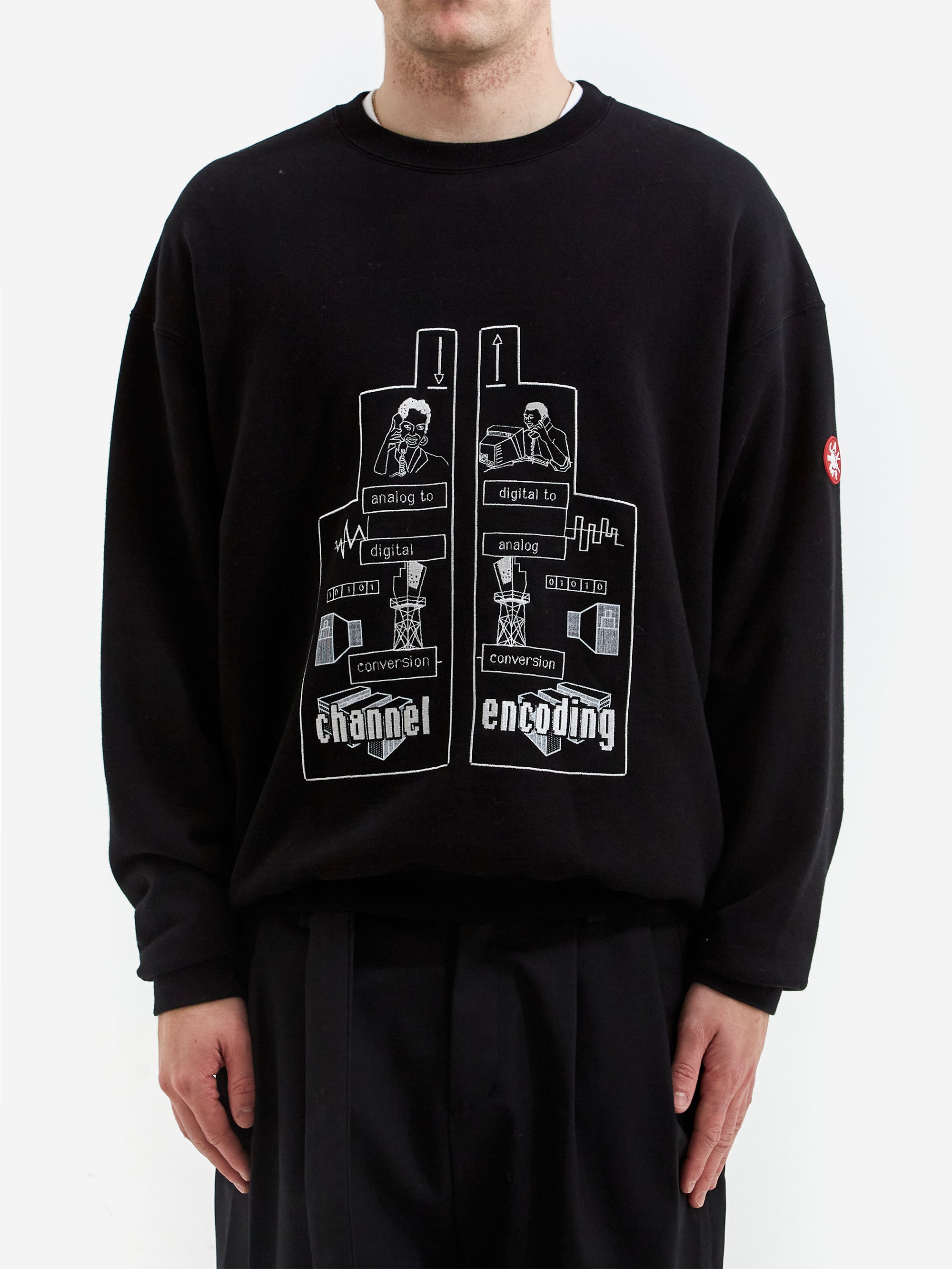 C.E Cav Emptn Channel Encoding Crew Neck - Black – Goodhood