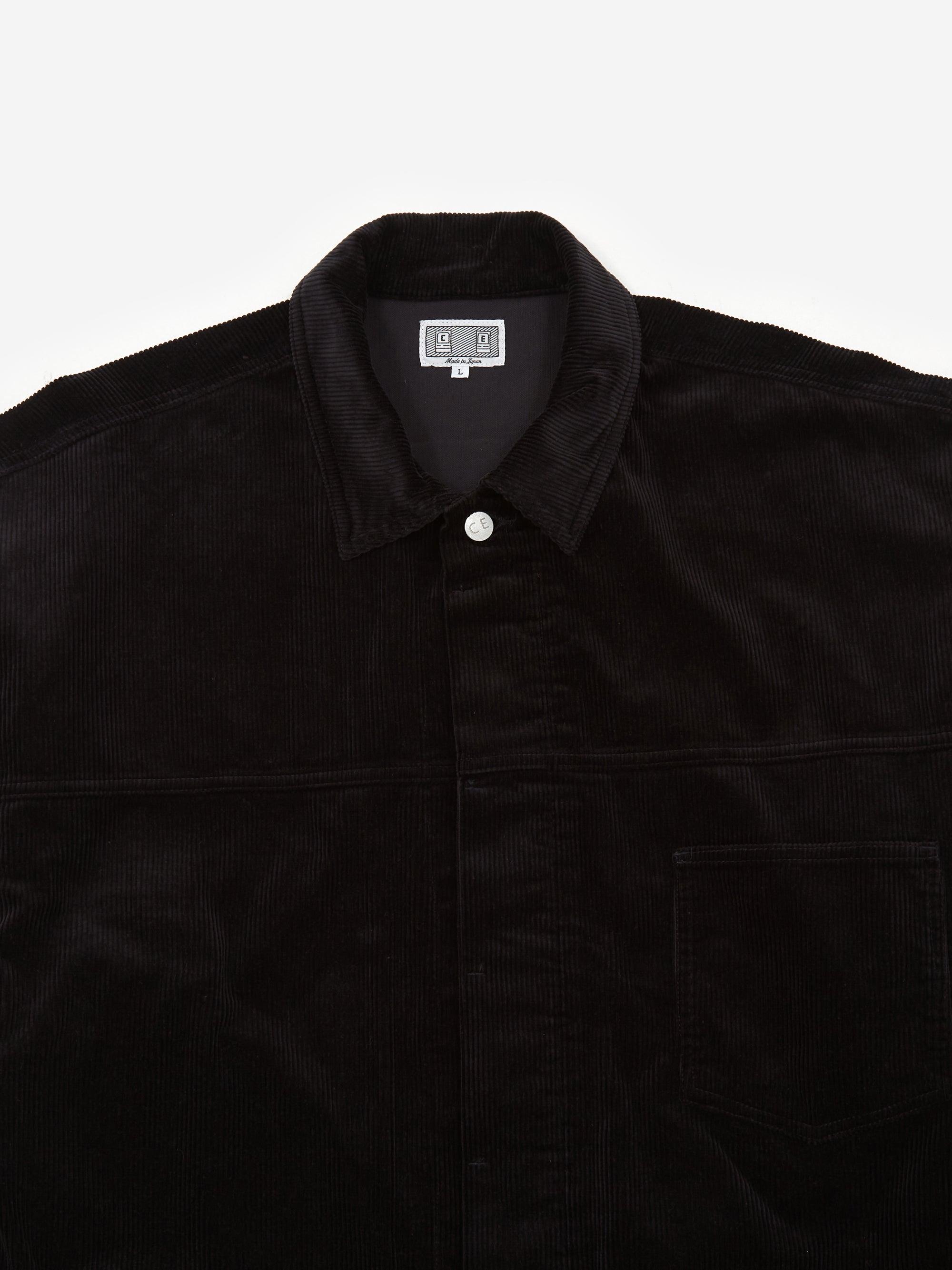 C.E Cav Empt Cord Trucker Jacket Black