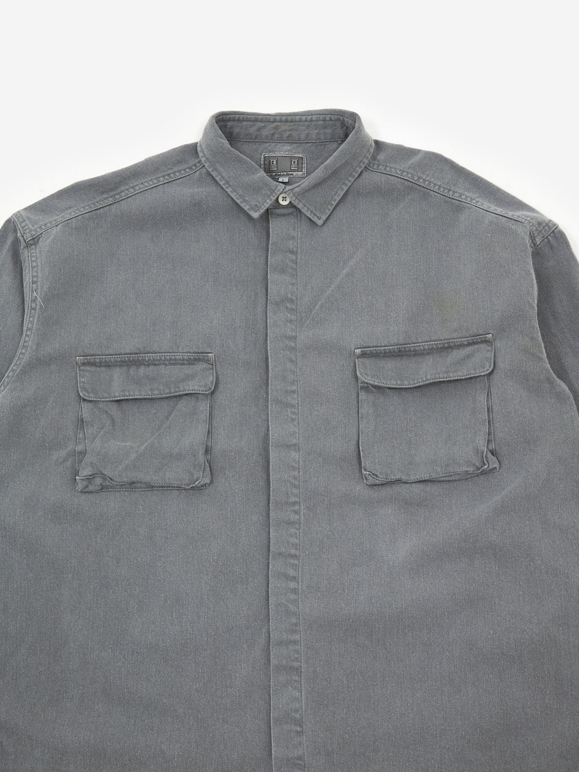 C.E Cav Empt Overdye Colour Denim Big Shirt - Green – Goodhood