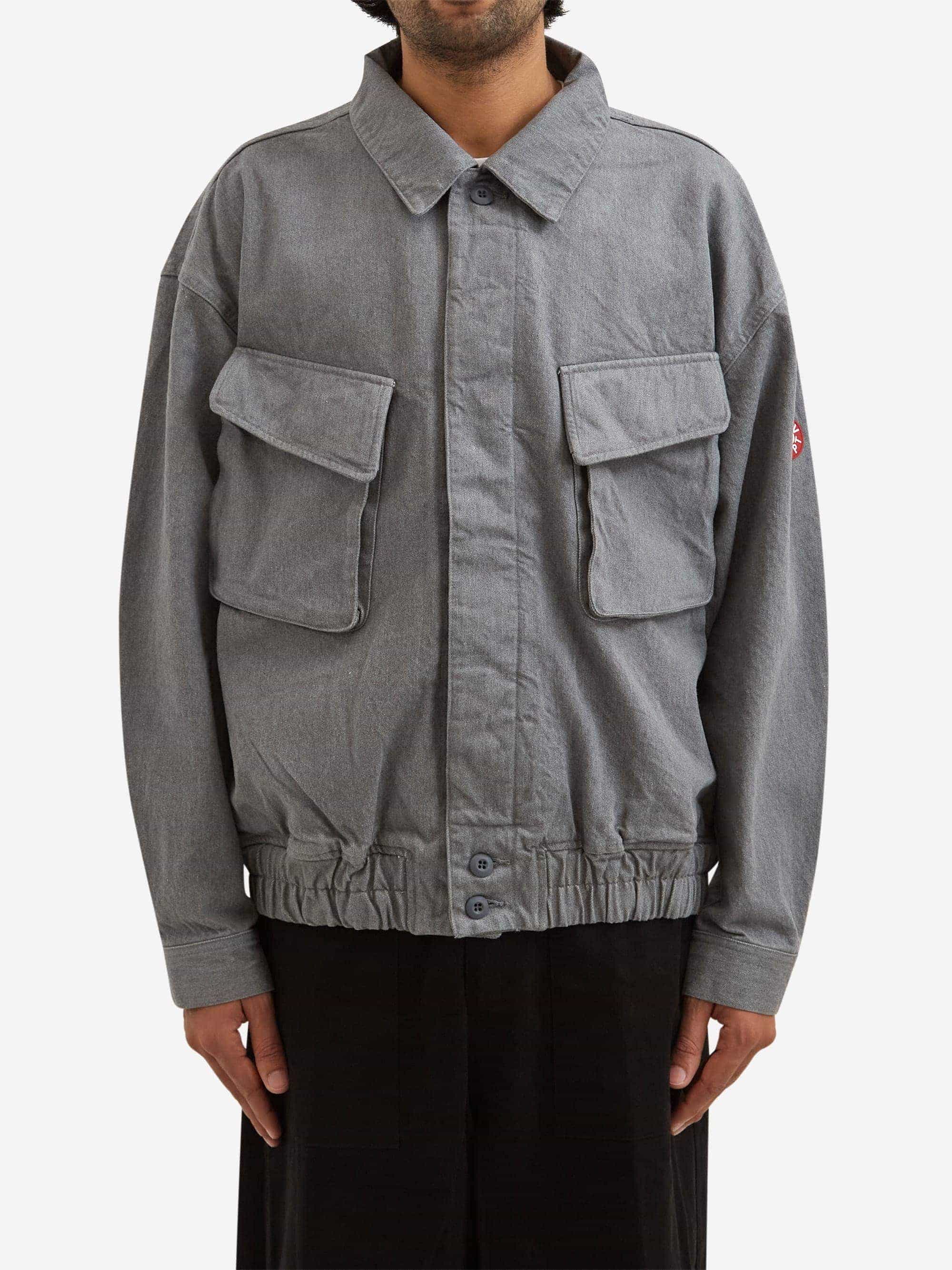 C.E Cav Empt Ash Community Button Jacket - Grey – Goodhood C.E Cav Empt Ash Community Button Jacket - Grey – Goodhood