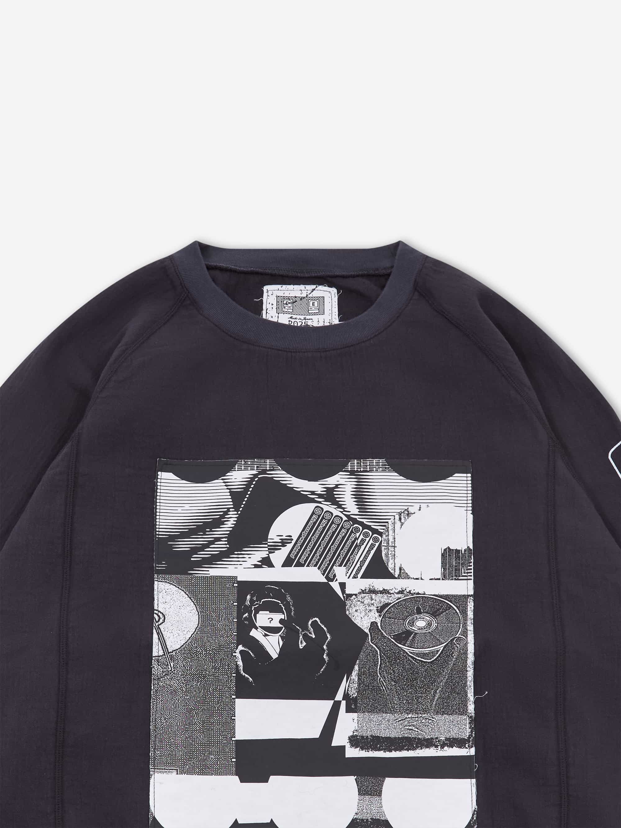 C.E Cav Empt MD P2P Raglan Long Sleeve - Black – Goodhood
