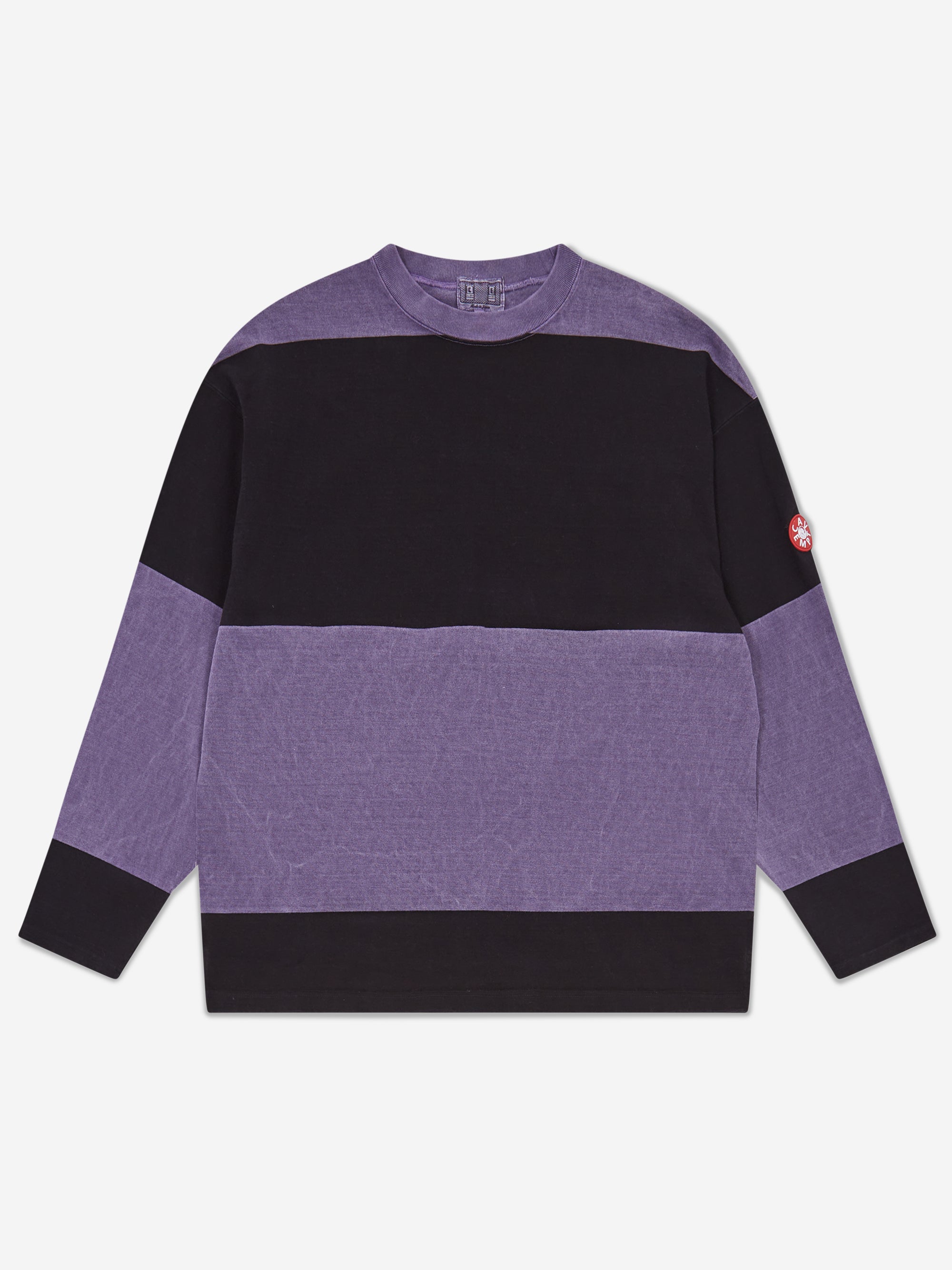 C.E Cav Empt Overdye Stripe Long Sleeve - Purple/Black – Goodhood