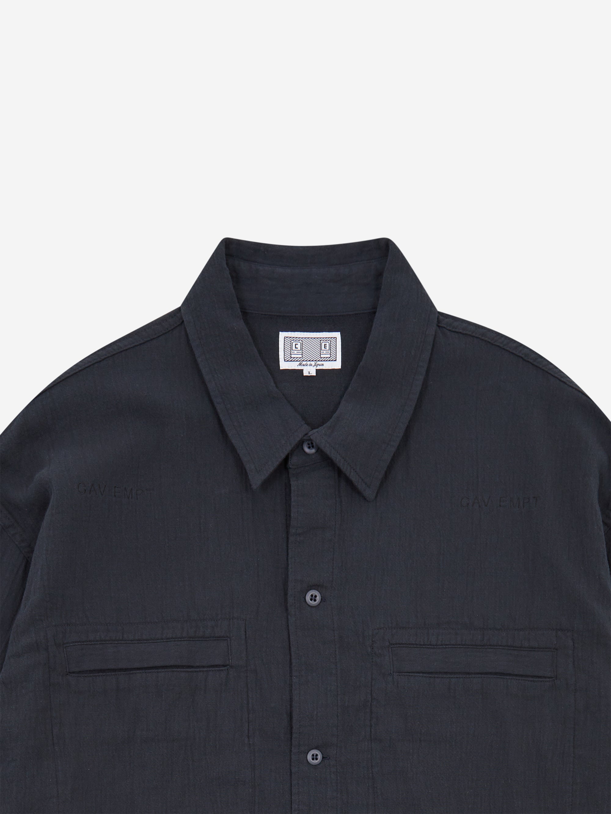 C.E Cav Empt Soft Cotton Casual Shirt - Charcoal – Goodhood