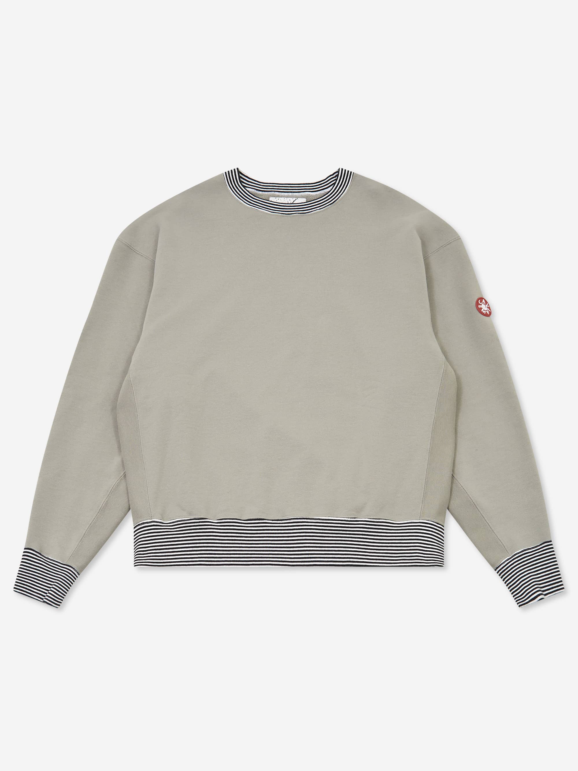 新品 C.E CAVEMPT シーイー STRIPE CREW NECK M C.E Cav Empt Stripe Rib Solid Crew Neck - Khaki – Goodhood