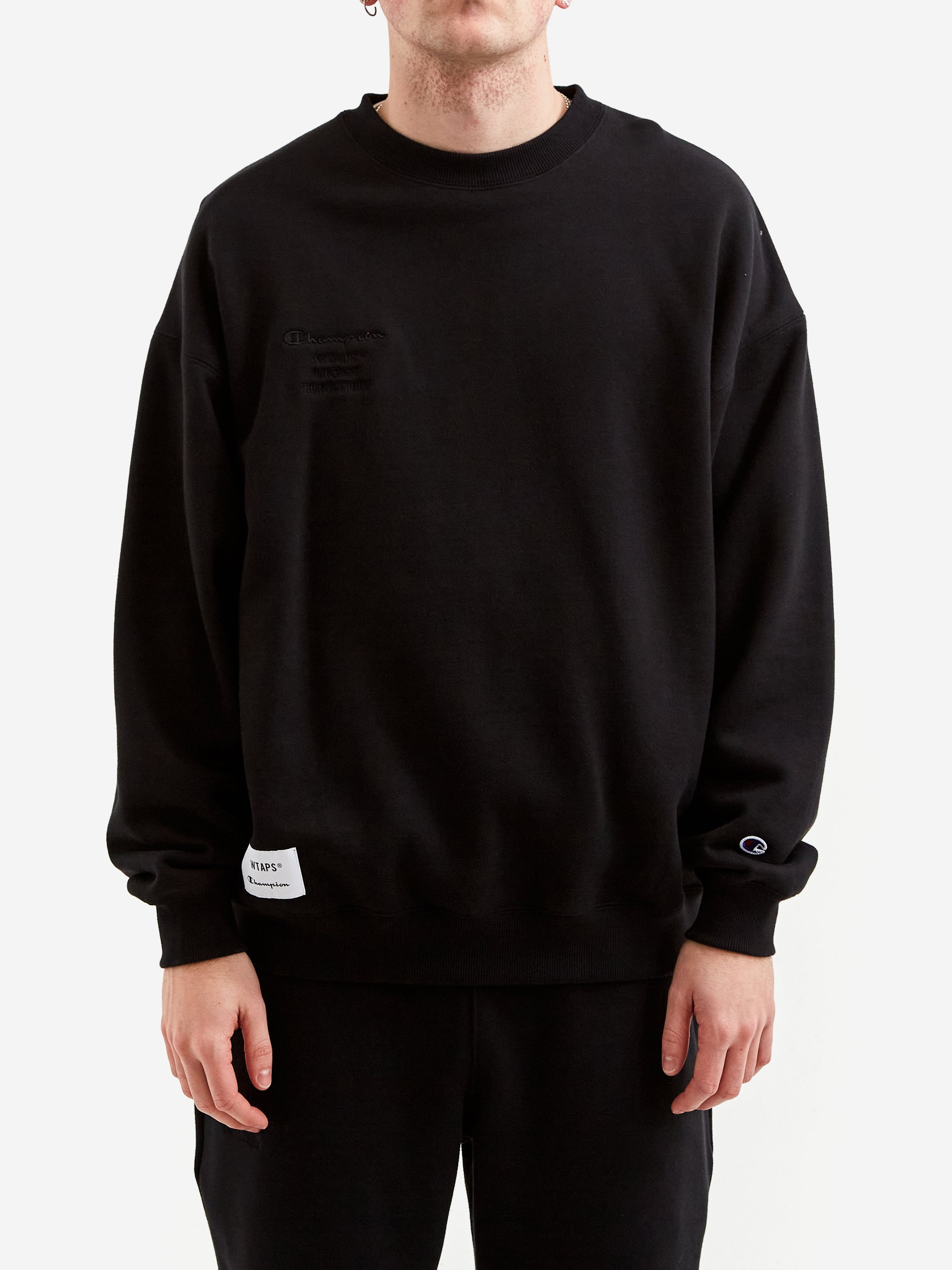 Champion x WTAPS Crewneck Sweatshirt - Black