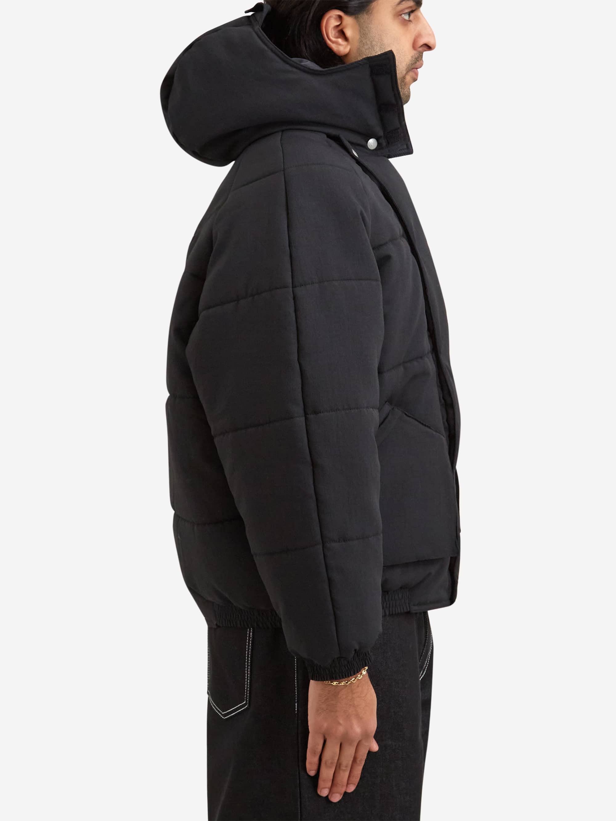 C.E Cav Empt Diagonal Flap Puff Jacket - Black – Goodhood
