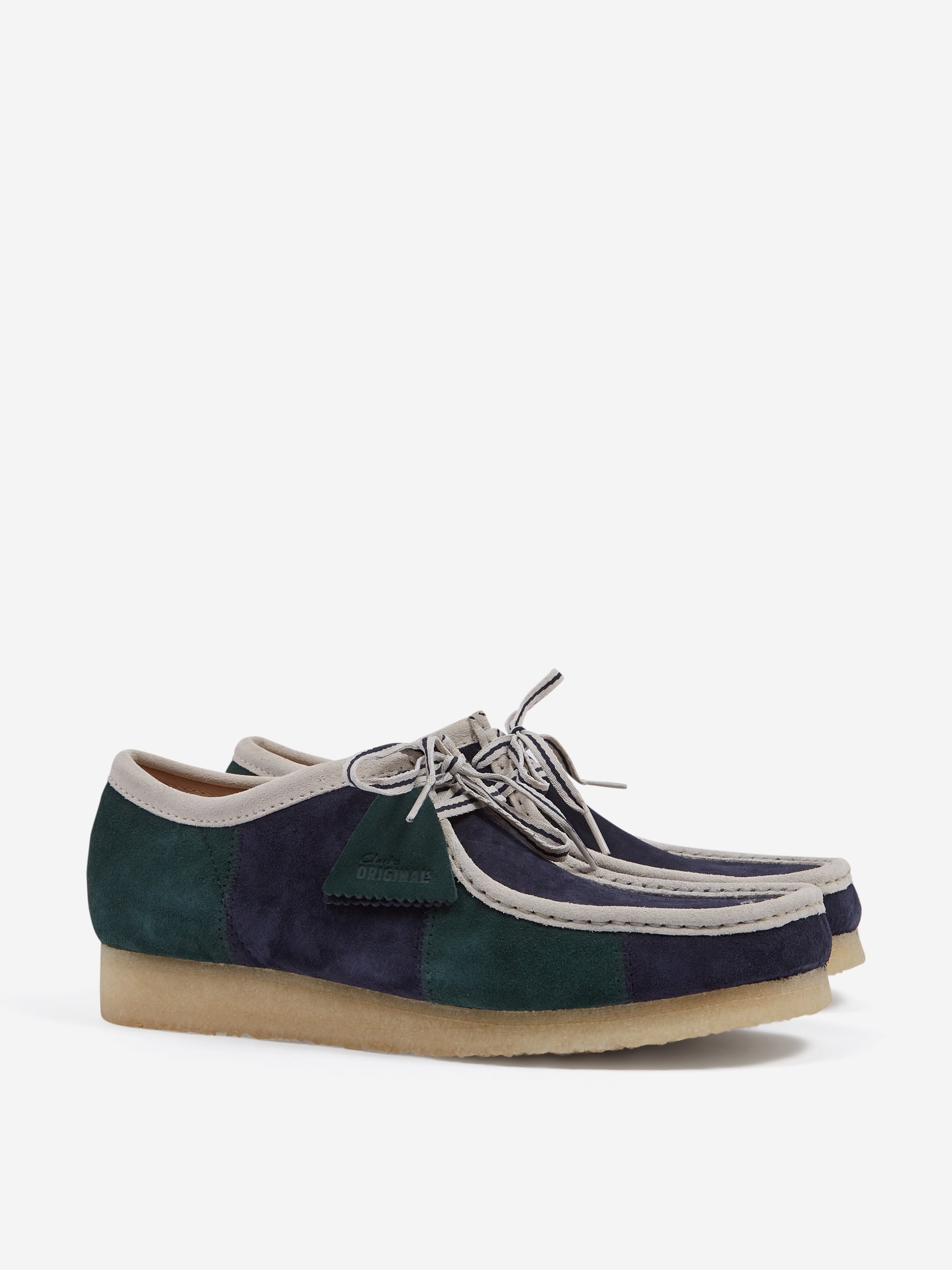 Clarks Originals Wallabee - Blue/Green Stripe – Goodhood display picture 1
