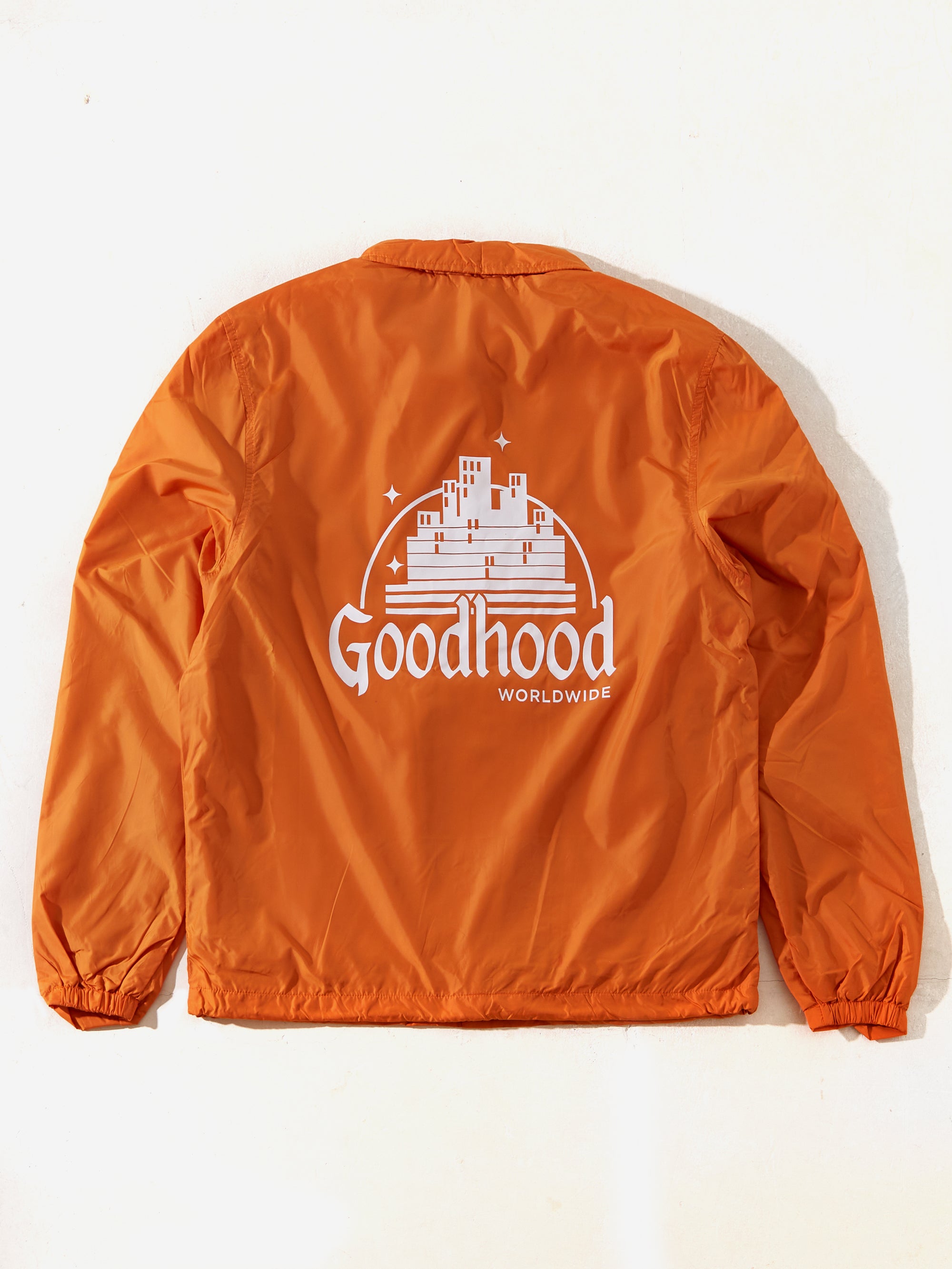 Goodhood Worldwide Utopia Coach Jacket - Orange