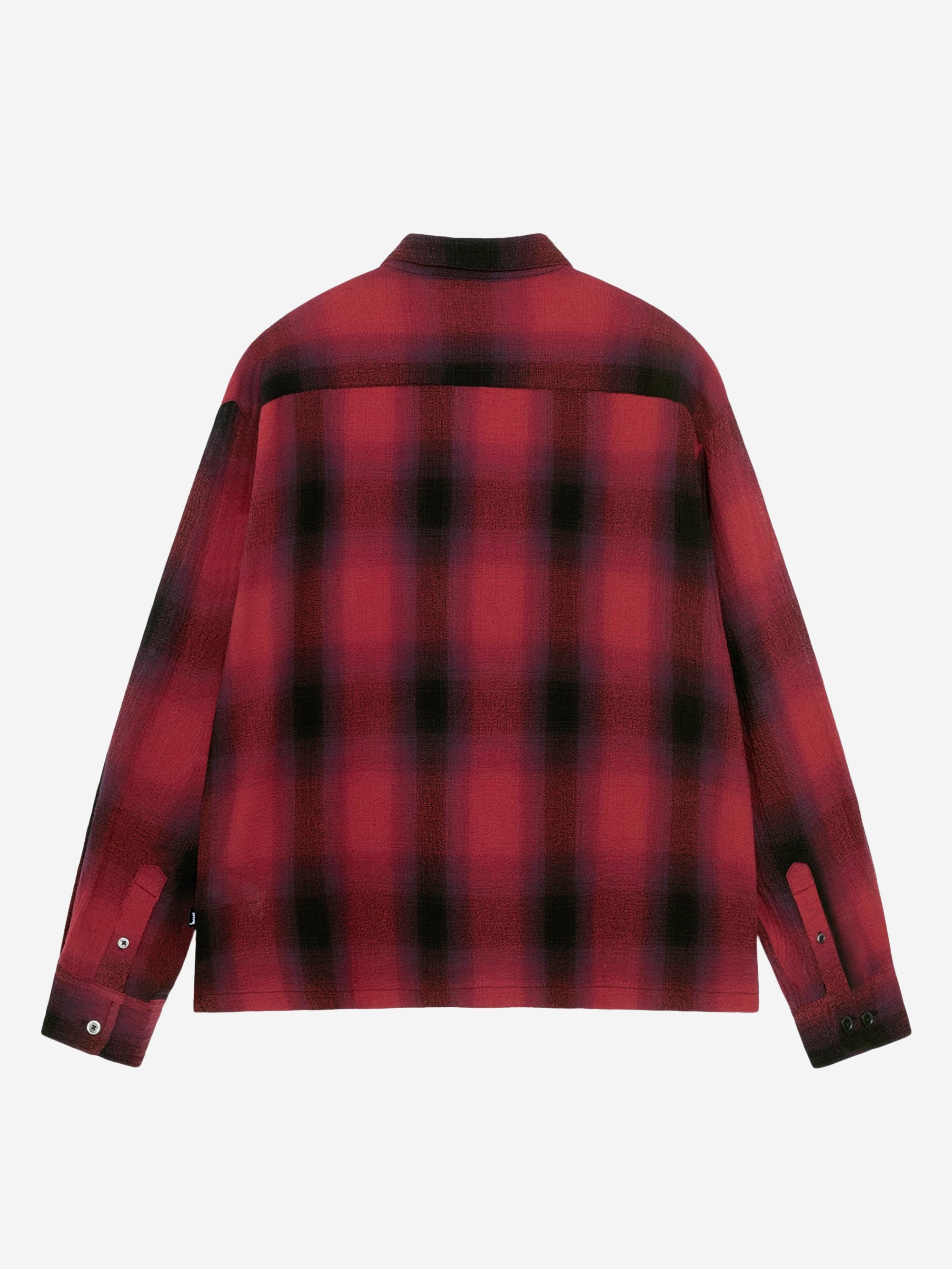 Stussy Loose Weave Plaid Shirt - Red – Goodhood