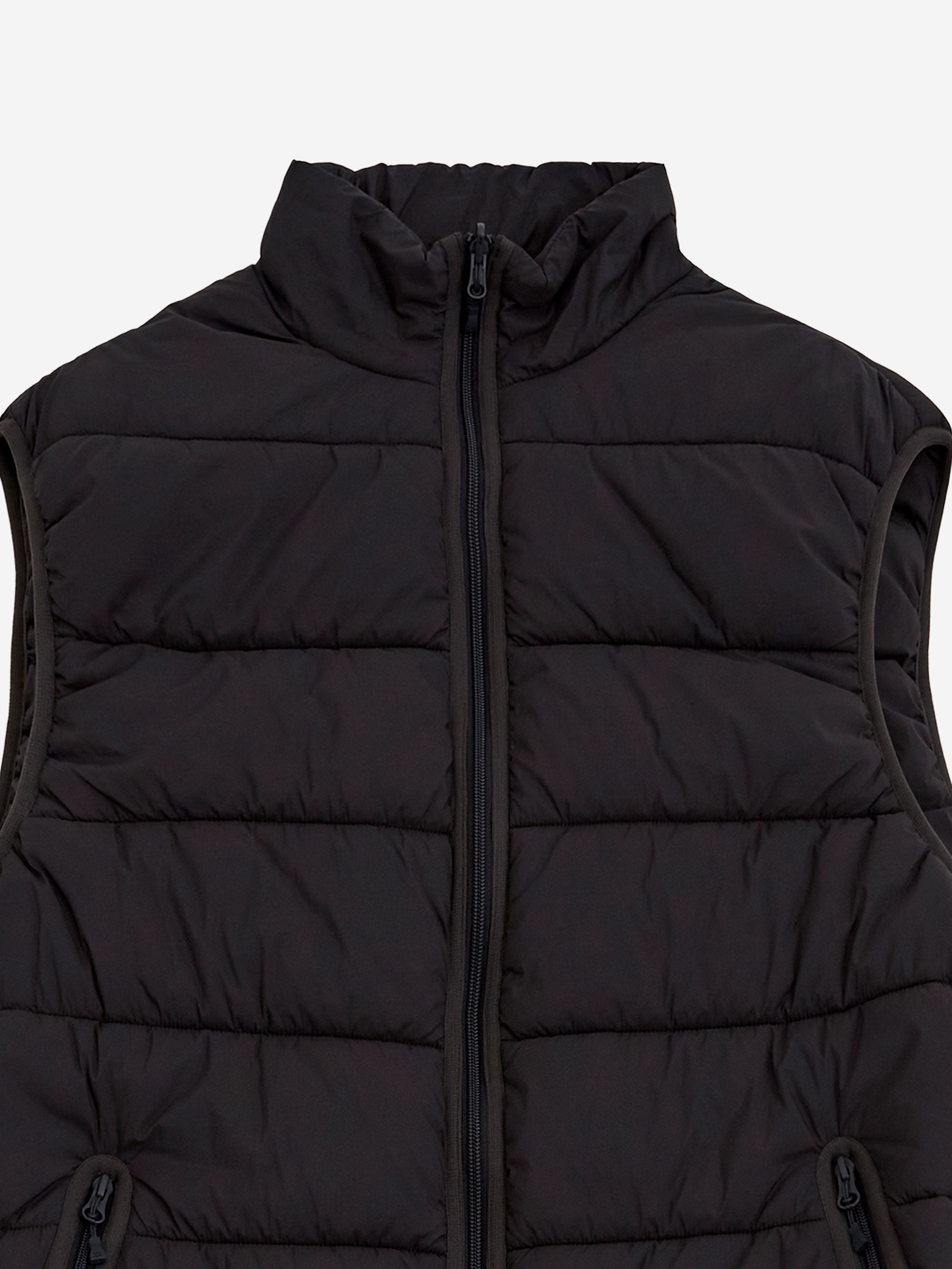DAIWA PIER39 Tech Reversible Climbers Puff Vest - Charcoal – Goodhood